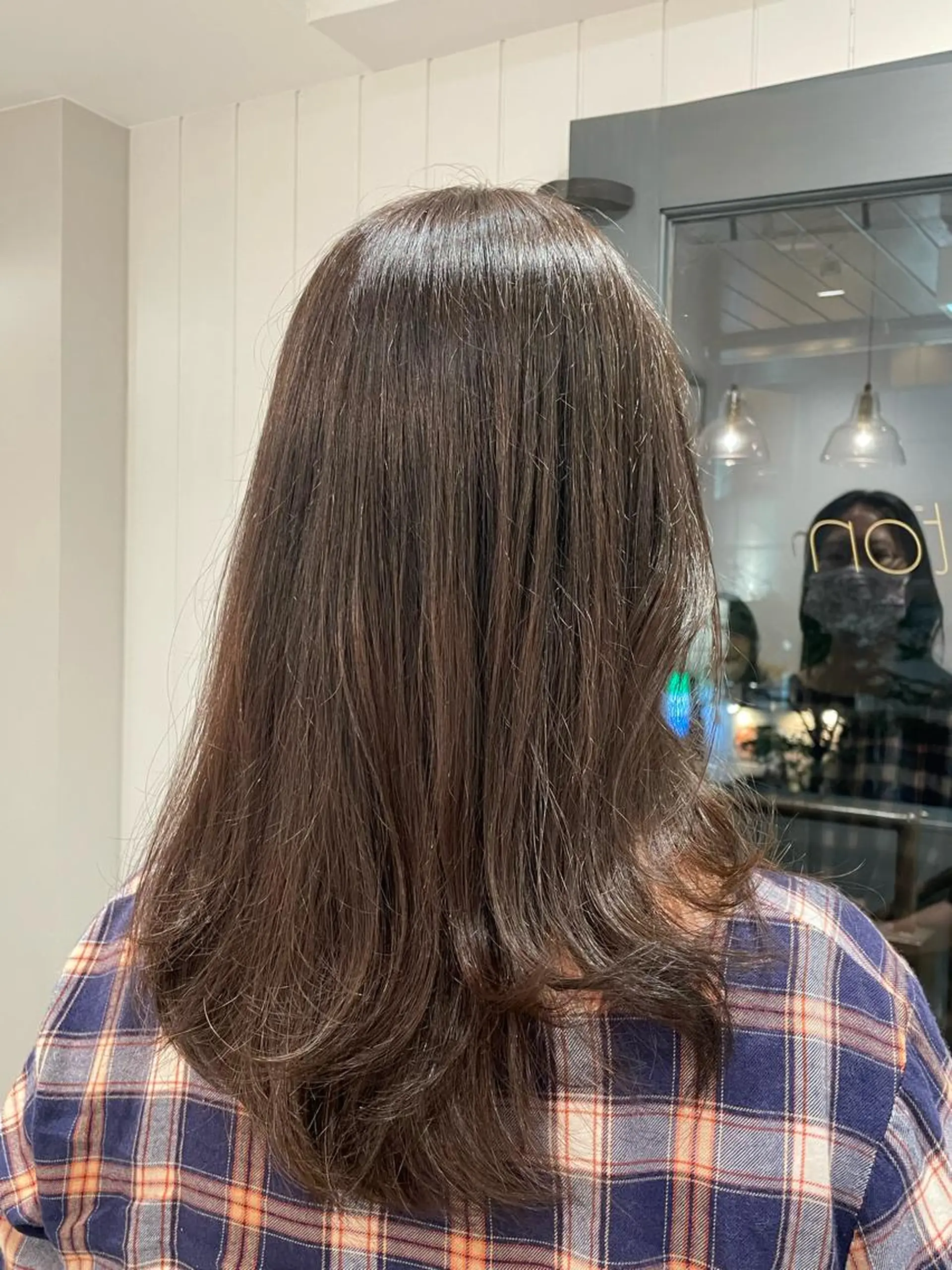 セミロング カラー アッシュ soto.所属・レイヤー♡ 石川優奈のヘアスタイル