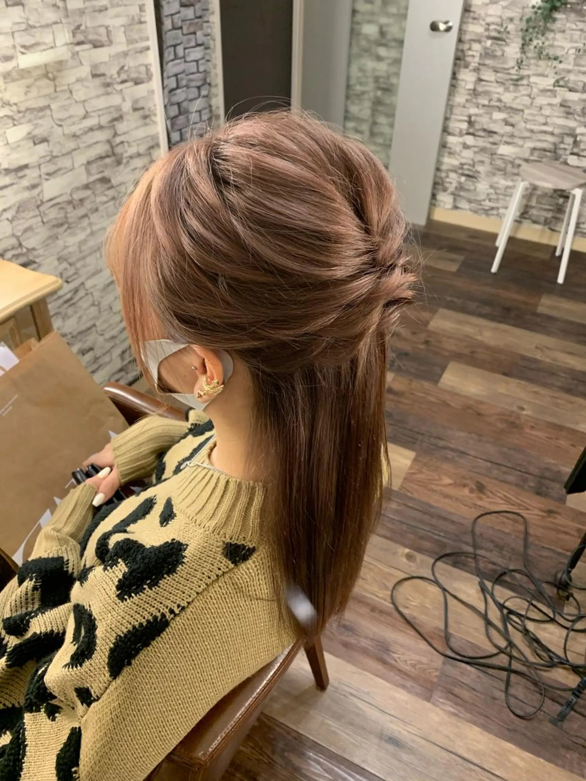 ロング ヘアアレンジ ハーフアップ hair make  Lucciのヘアスタイル