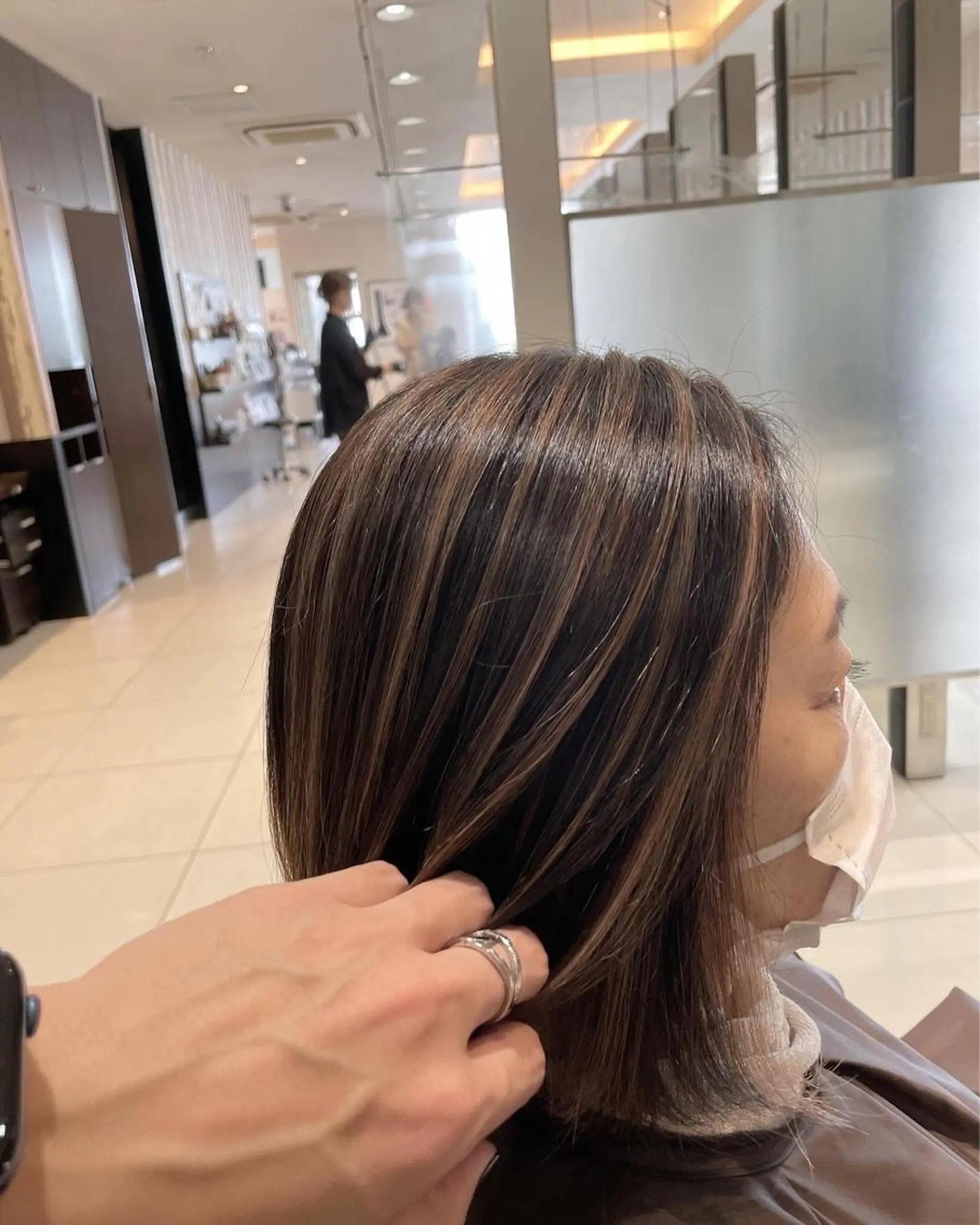 ミディアム カラー 神戸 大輝のヘアスタイル