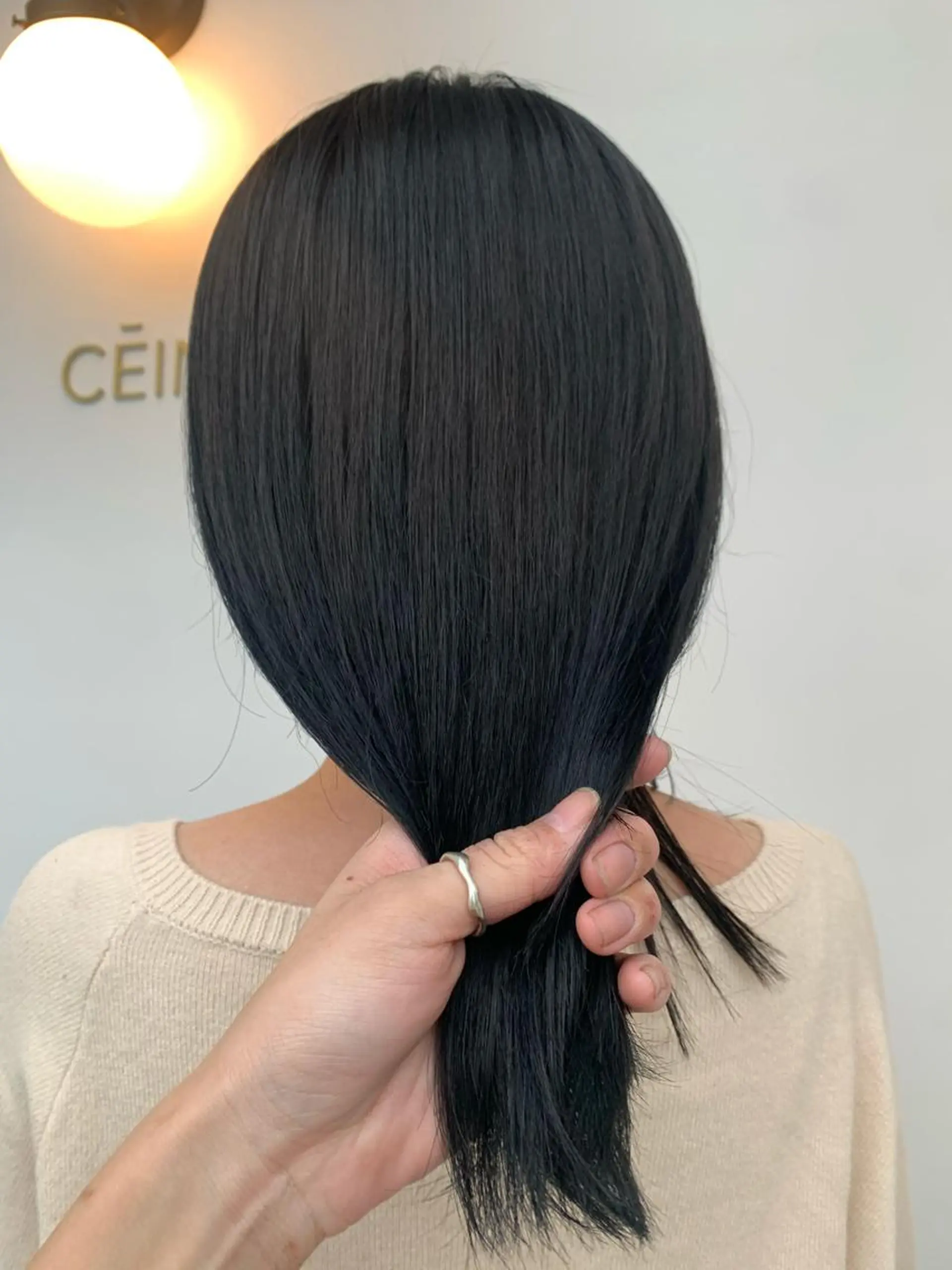 ミディアム カラー ブリーチ ブルーカラー ブリーチなしカラー ヘアカラー 中目黒🌼 🌼ハナのヘアスタイル