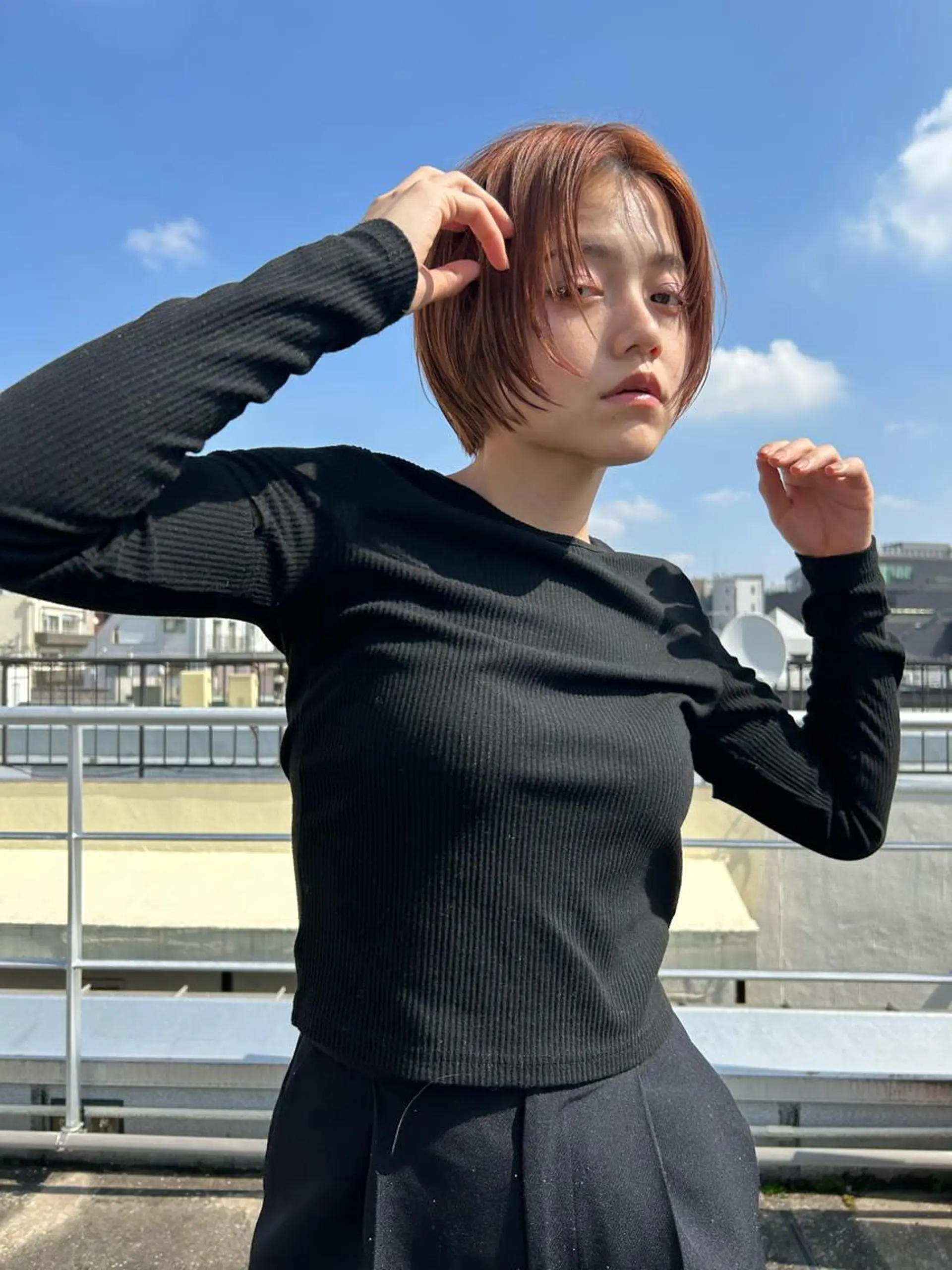 ショート カラー ヘアカラー 🧸艶々韓国ヘア 🧁mizunaのヘアスタイル