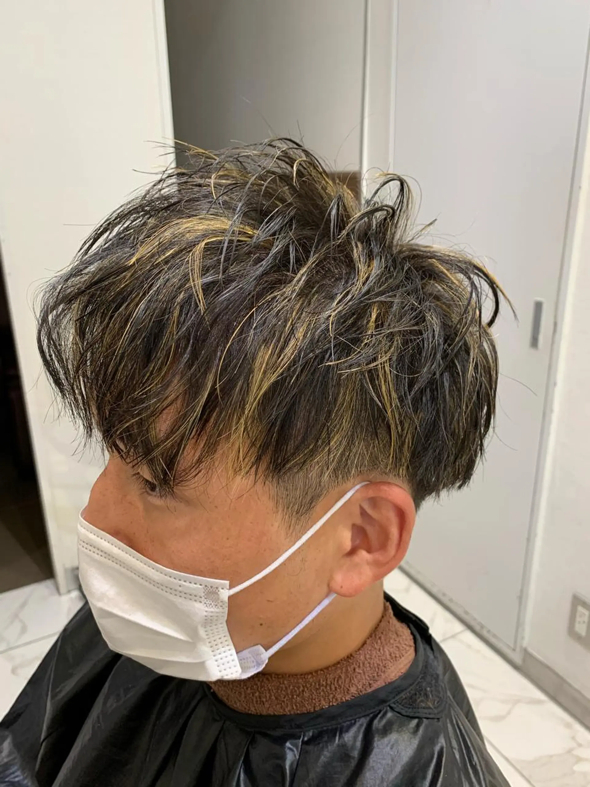 ショート カラー メンズ 【メンズ縮毛矯正】 田中秀斗のヘアスタイル