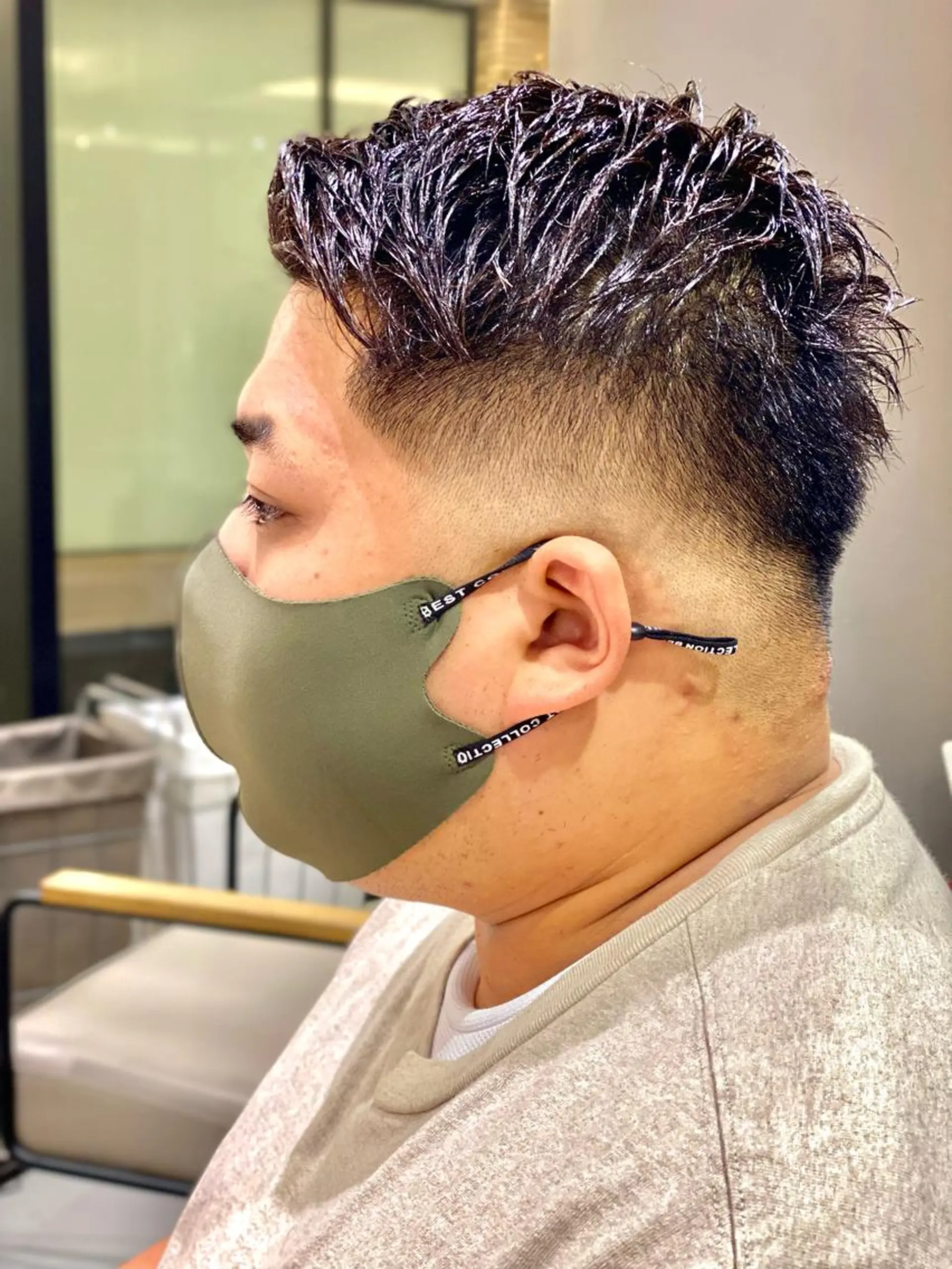 ショート メンズ フェードカット unopulir 景山　凌のヘアスタイル