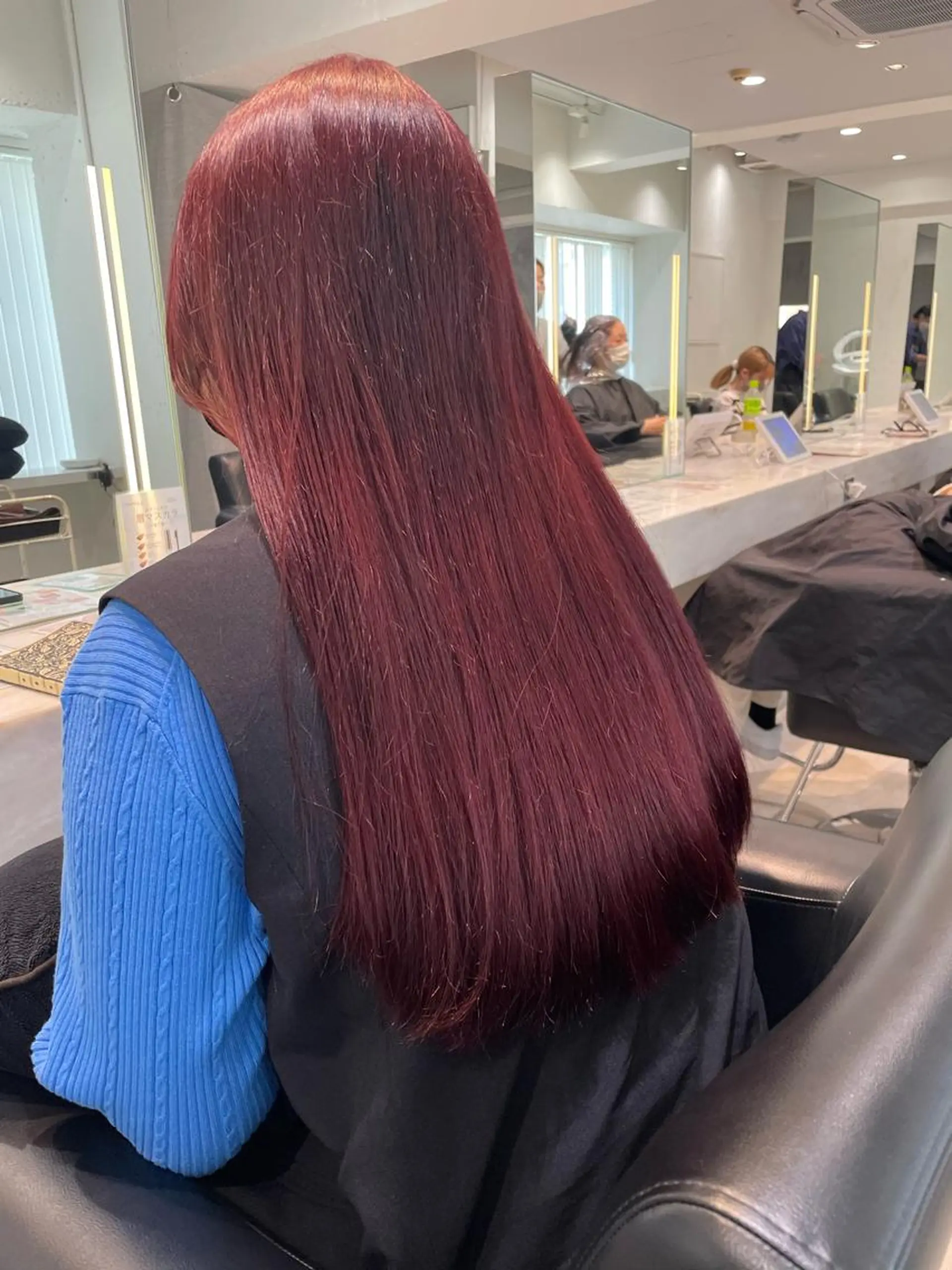 ロング カラー ヘアアレンジ ブリーチ ブリーチなしカラー iena渋谷 /ゆーこのマツエク・マツパデザイン