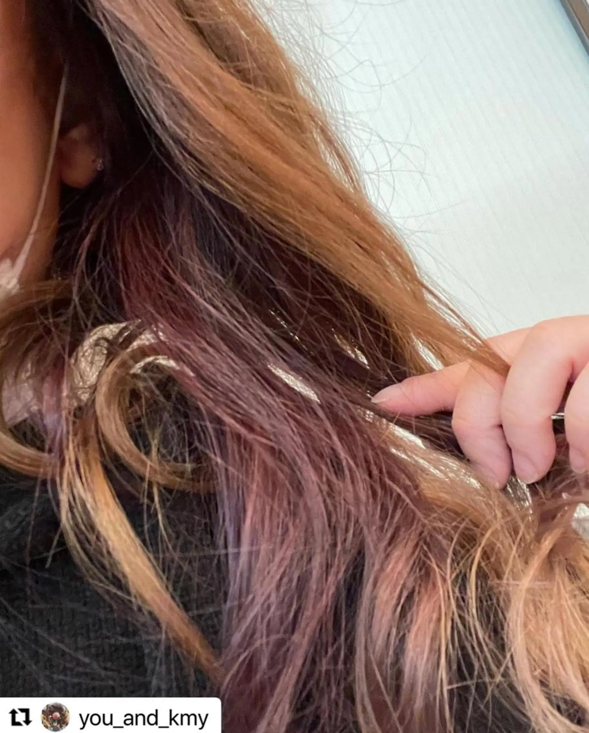 ミディアム カラー メンズ メンズインナーカラー インナーカラー バイオレットカラー 🩷Eny terrace🩷のヘアスタイル