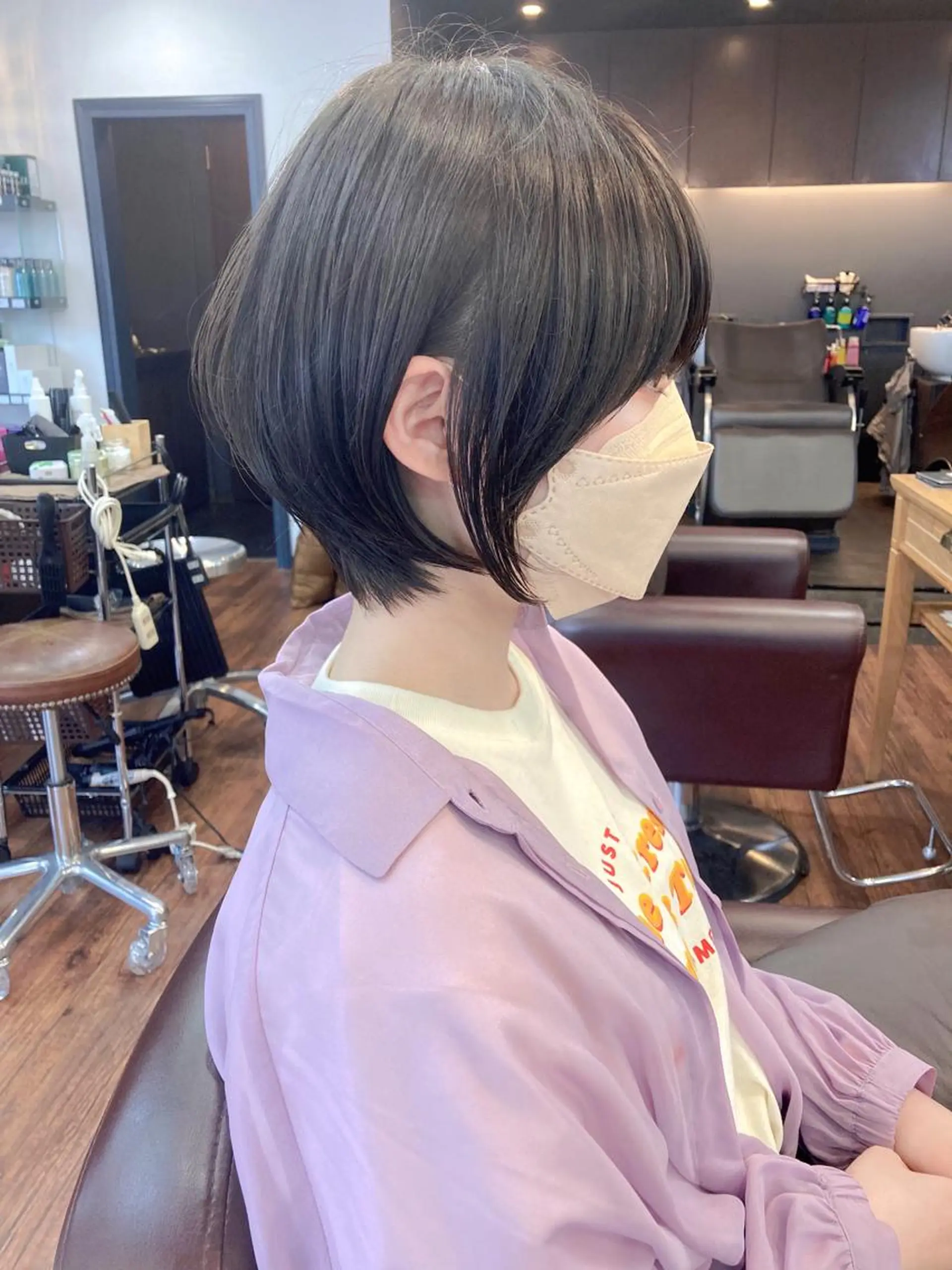 ショート ショートボブ ボブ 似合わせカット ショートヘア カット トリートメント レイヤー/メンズ 竹田凪儀のヘアスタイル