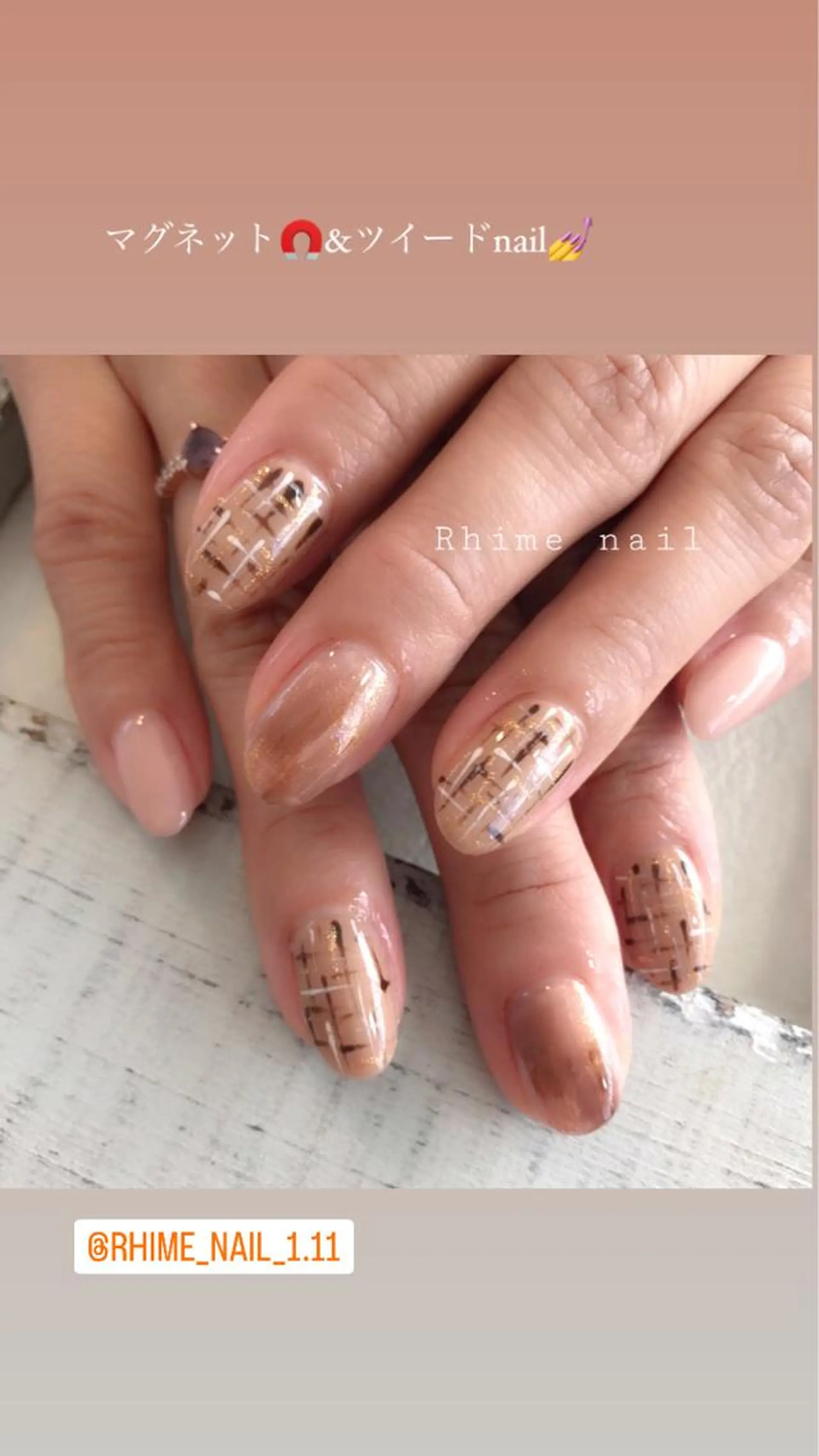ネイル カジュアル ジェルネイル マグネットネイル ミラーネイル パラジェル Rhime nail所属・Rhime nail ライムネイルのネイルデザイン