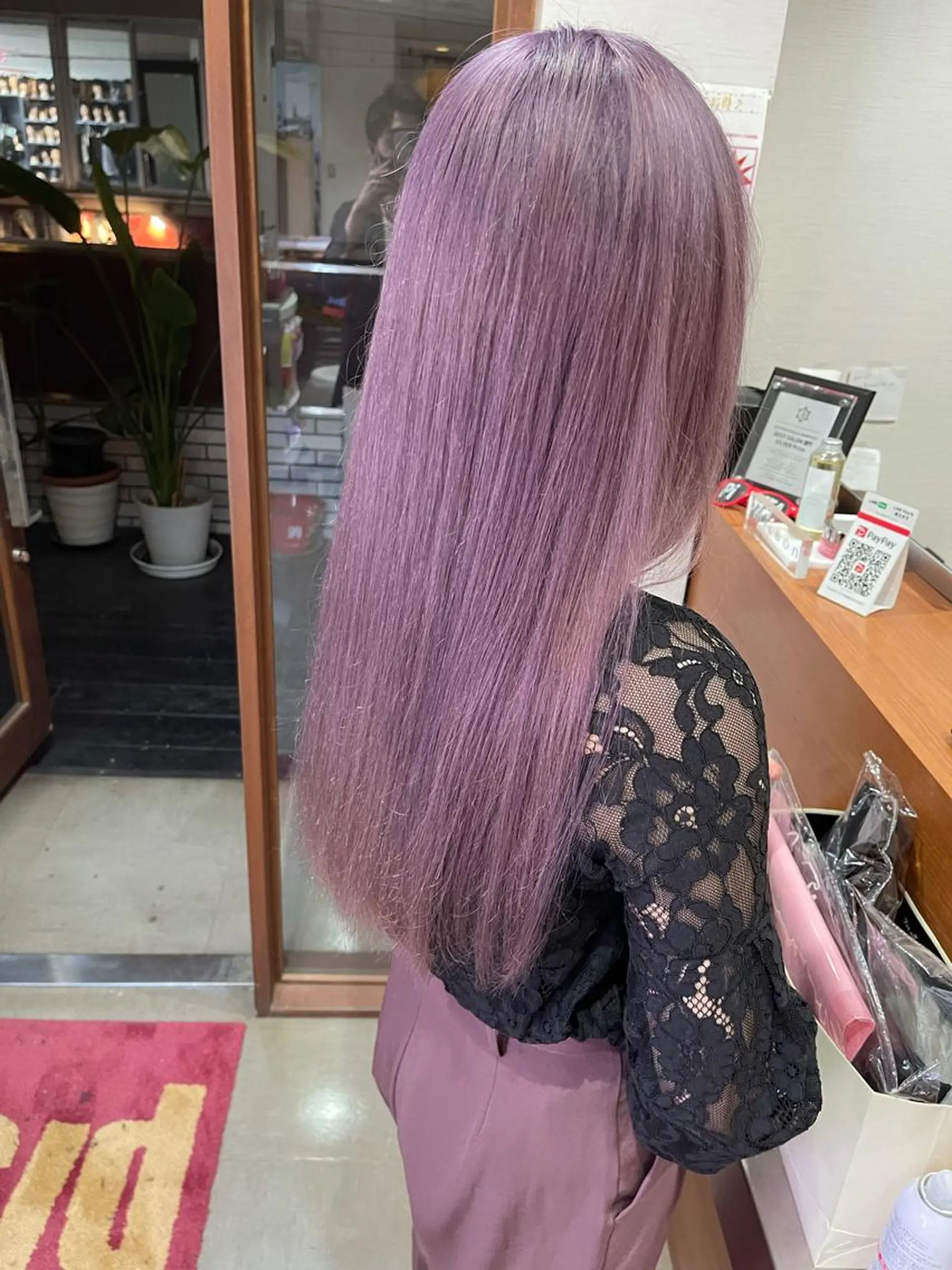 ロング カラー ブリーチ カット ヘアカラー オージュアソムリエ DAIKI⭐️のヘアスタイル