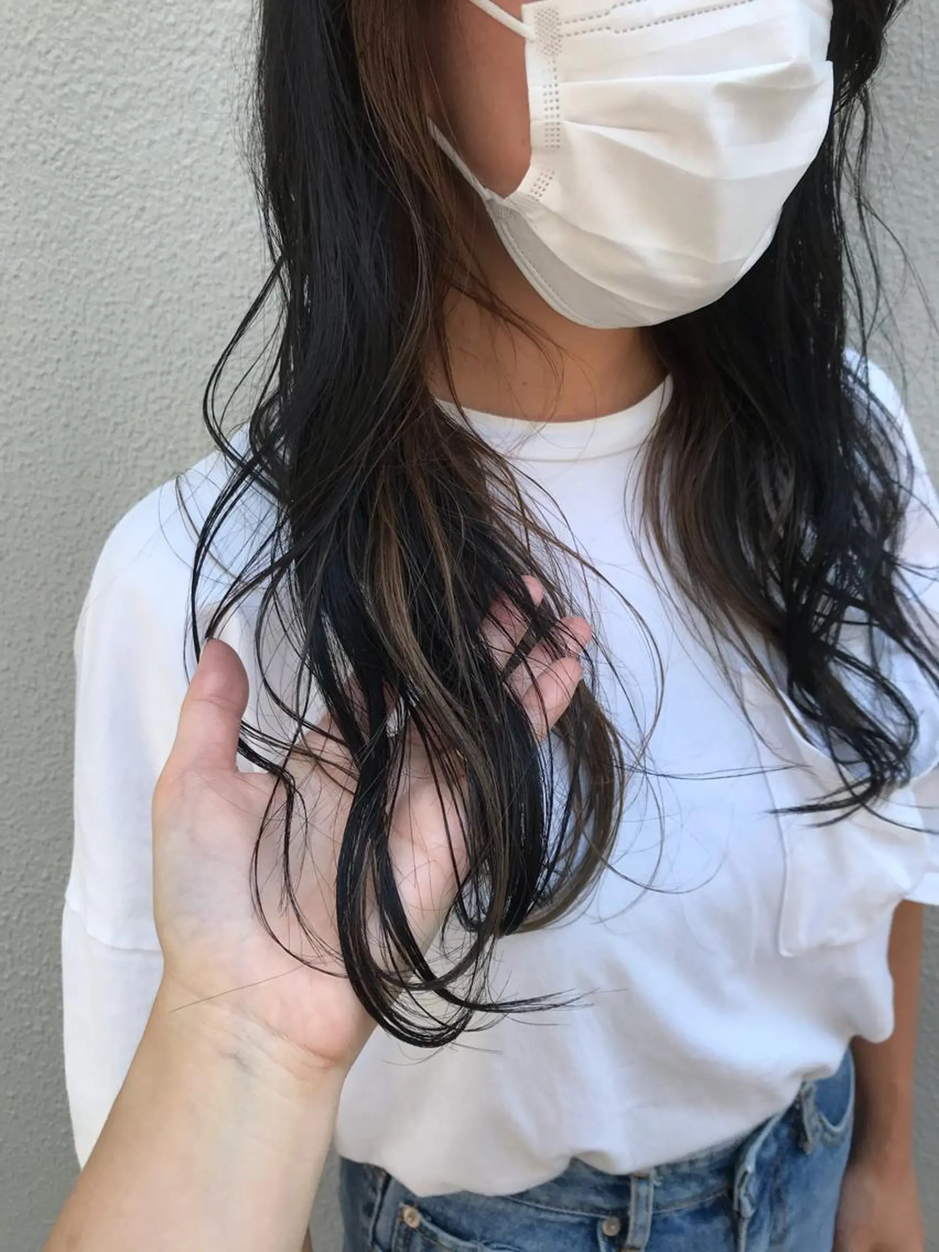 ロング カット ヘアカラー トリートメント さの あやねのヘアスタイル