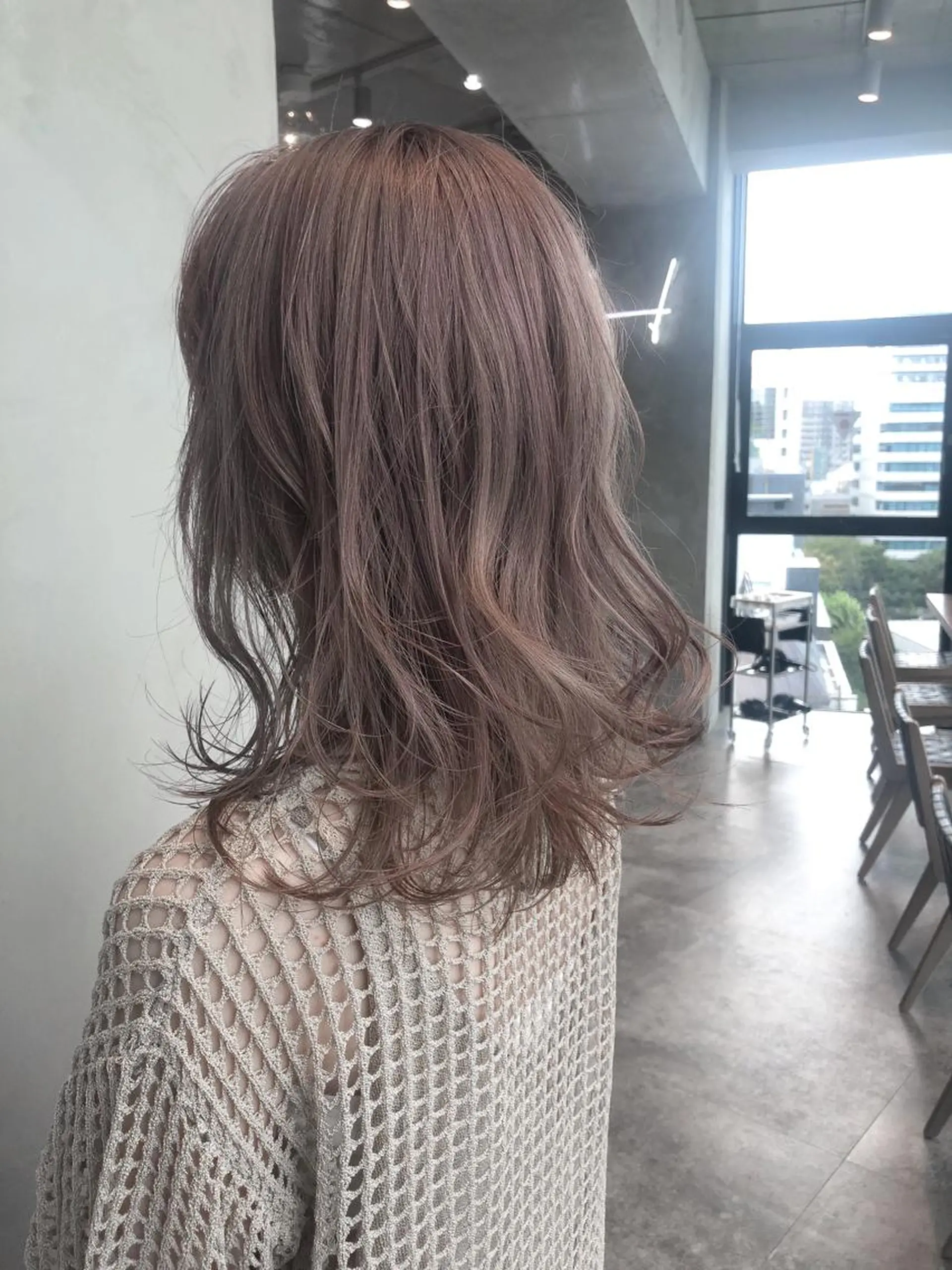 ミディアム カラー 韓国ヘア 店長NEGIのヘアスタイル