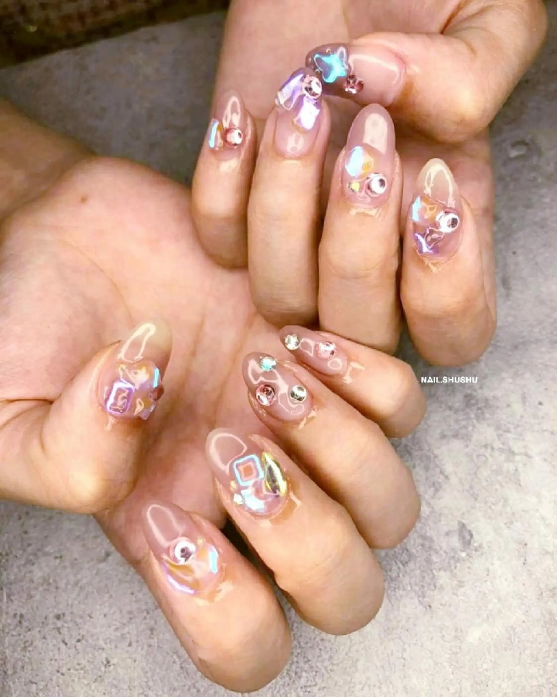 ネイル 持ち込み 3dパーツ/流行り 👧shushu❤️のネイルデザイン