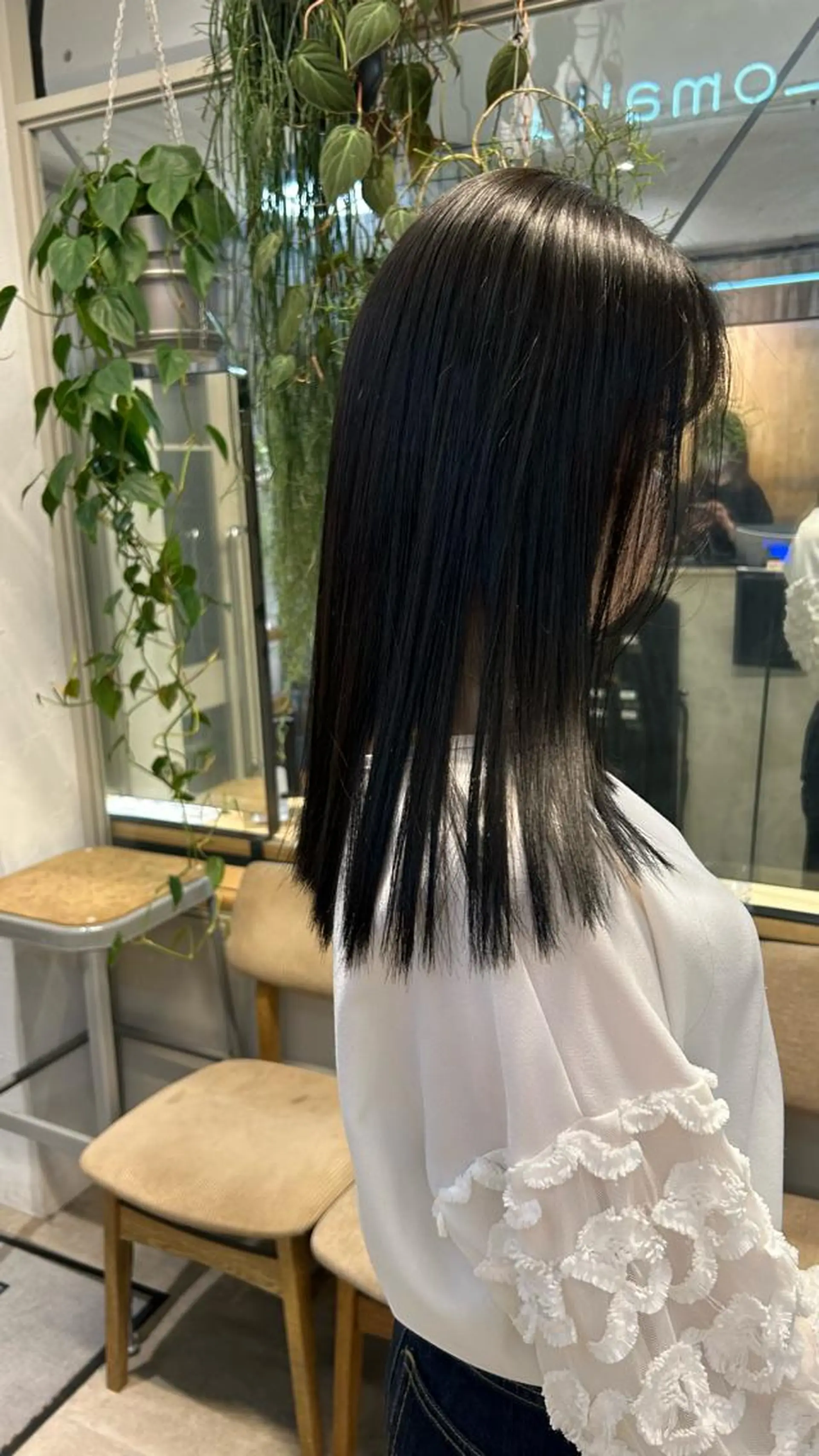 ミディアム 縮毛矯正 縮毛矯正 トリートメント じゅわっと暖色カラー 🍊Moemiのヘアスタイル