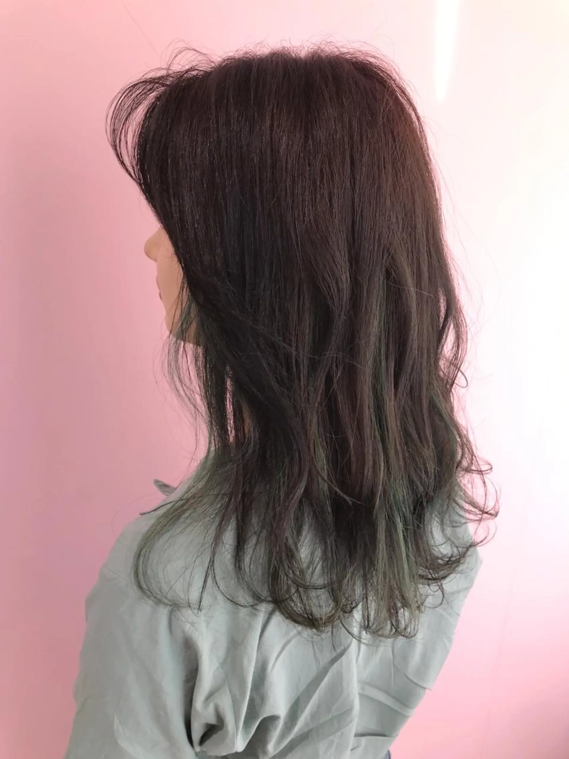 ミディアム 💎馴染むエクステ× 縮毛矯正TOMO💎のヘアスタイル