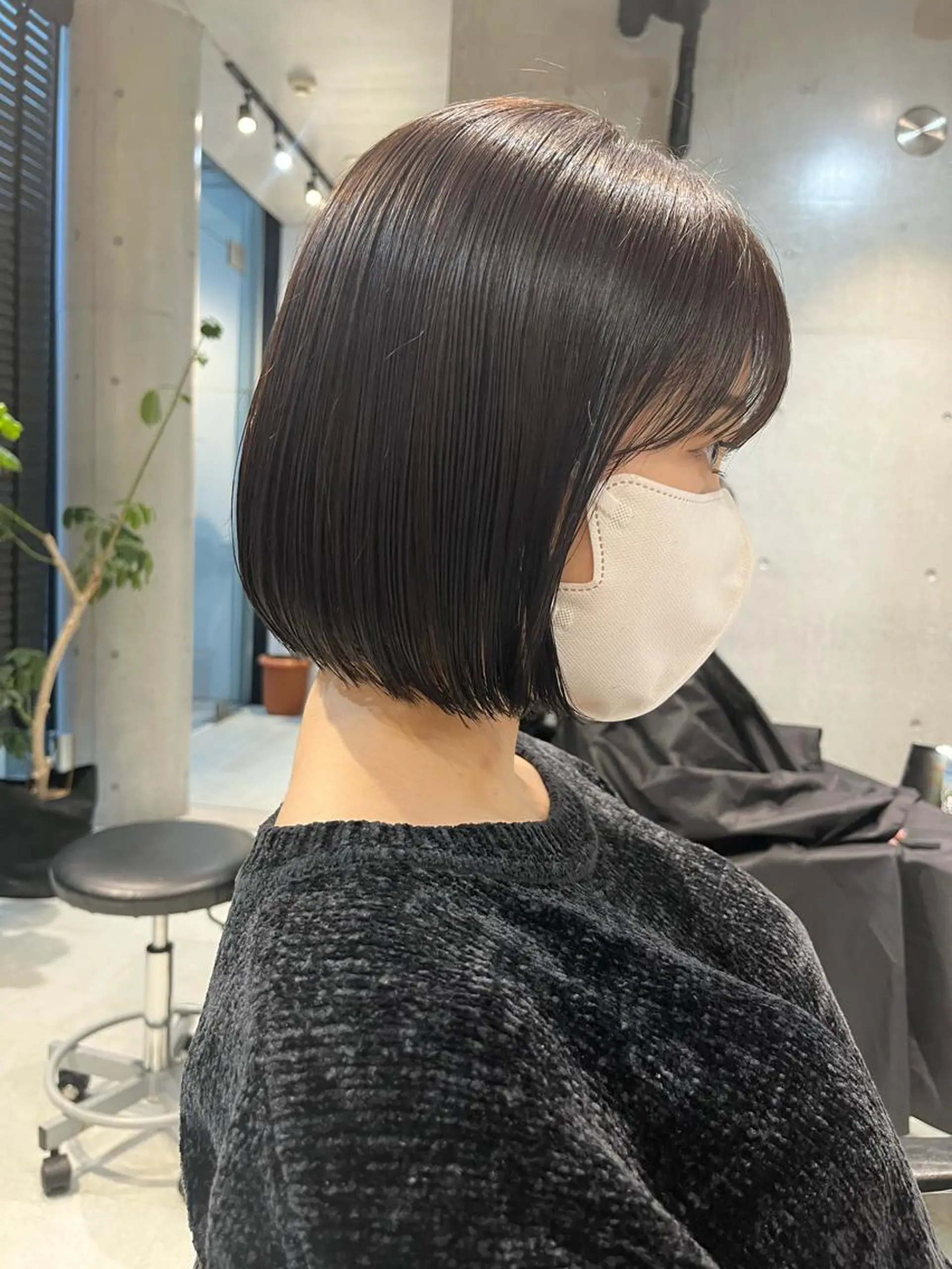 ミディアム カラー パーマ カット ヘアカラー トリートメント 透明感/オリーブ/ グレージュ/YUKAのヘアスタイル
