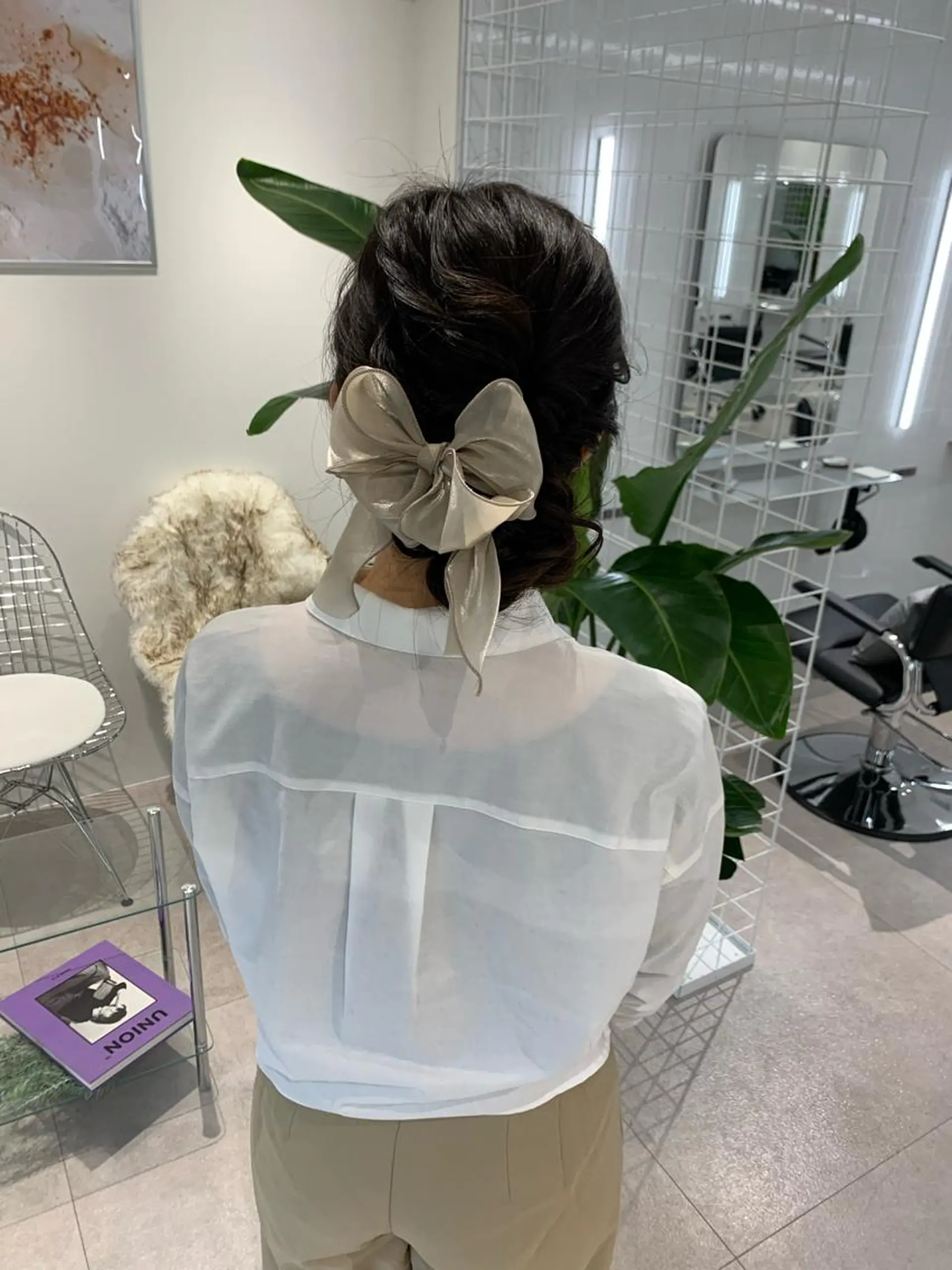 ミディアム 卒業式ヘアセット🎀 ヘアアレンジのヘアスタイル