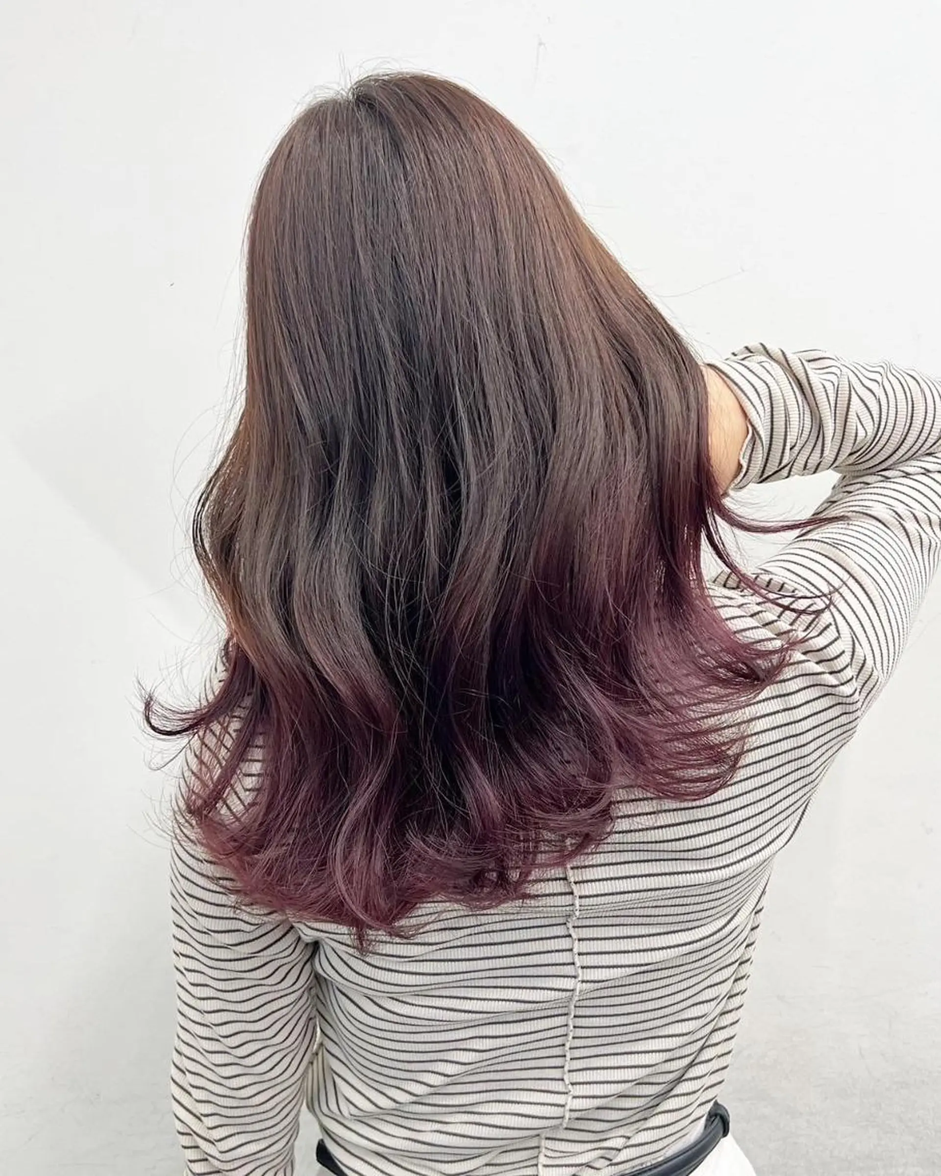 カラー ロング アディクシーカラー バレイヤージュ ブリーチ デザインカラー ダブルカラー ヘアカラー トリートメント 【公式】amble luxe池袋東口🩷のヘアスタイル