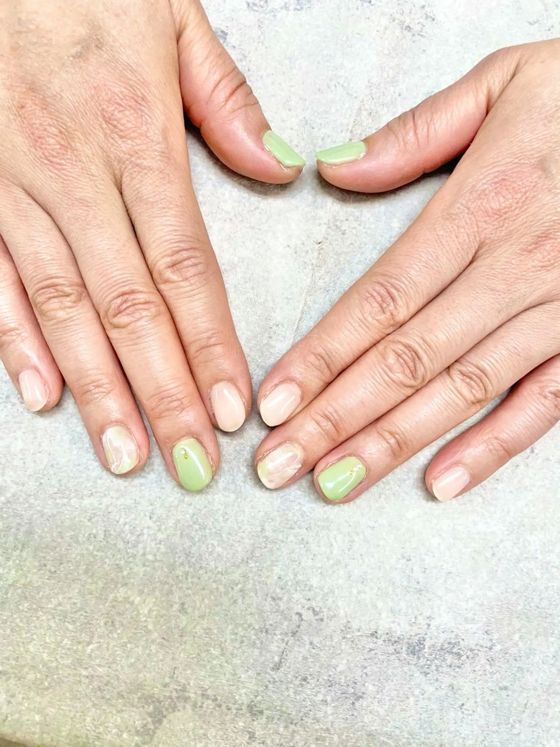 ネイル 入学式 ニュアンスネイル 春ネイル FASTNAIL PLUS 新宿店のネイルデザイン