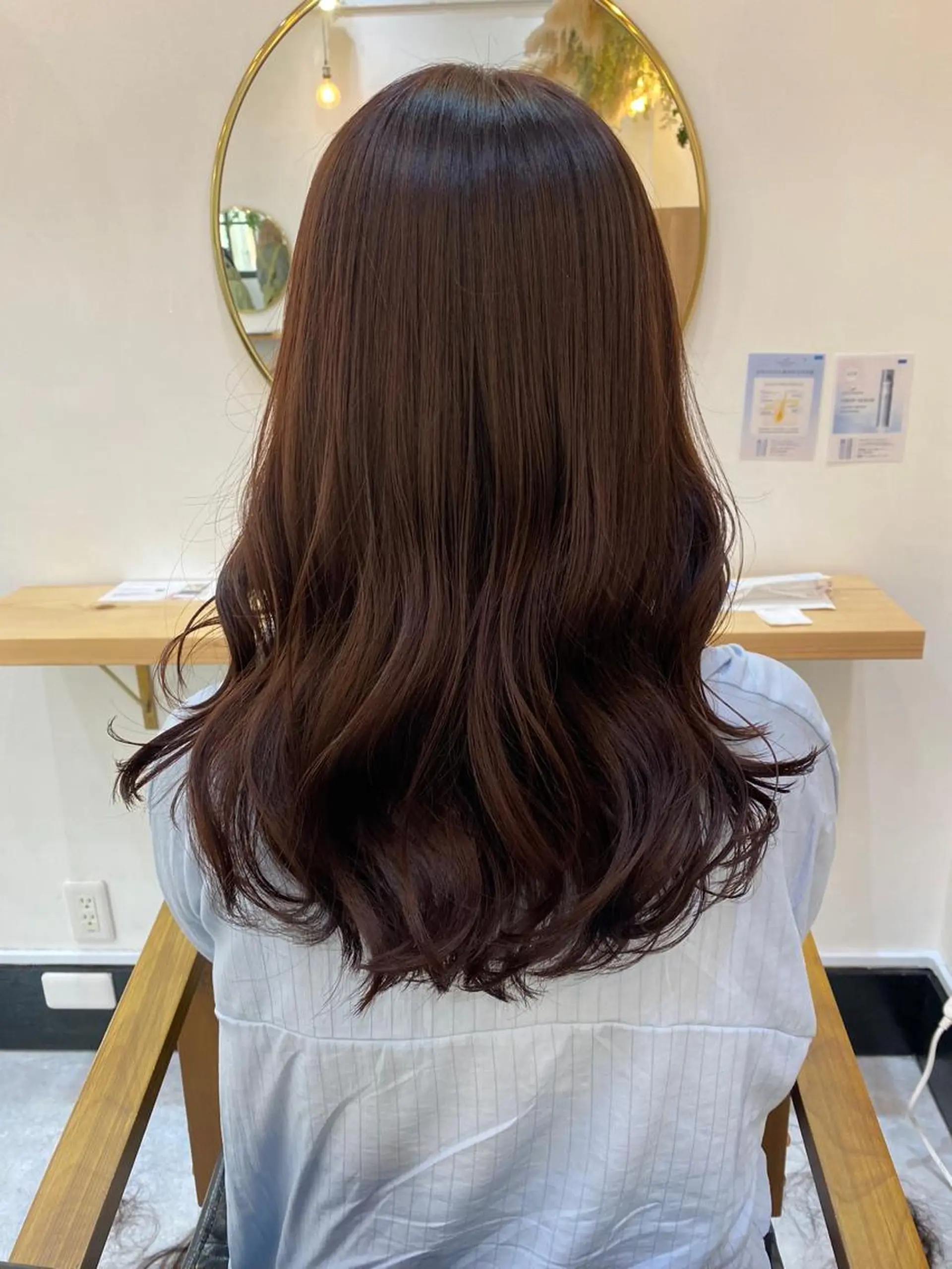 ロング カラー ブラウンカラー イルミナカラー ピンクカラー ピンクブラウン ロング カット ヘアカラー トリートメント ヘッドスパ CARICIA🌱 masaeのヘアスタイル