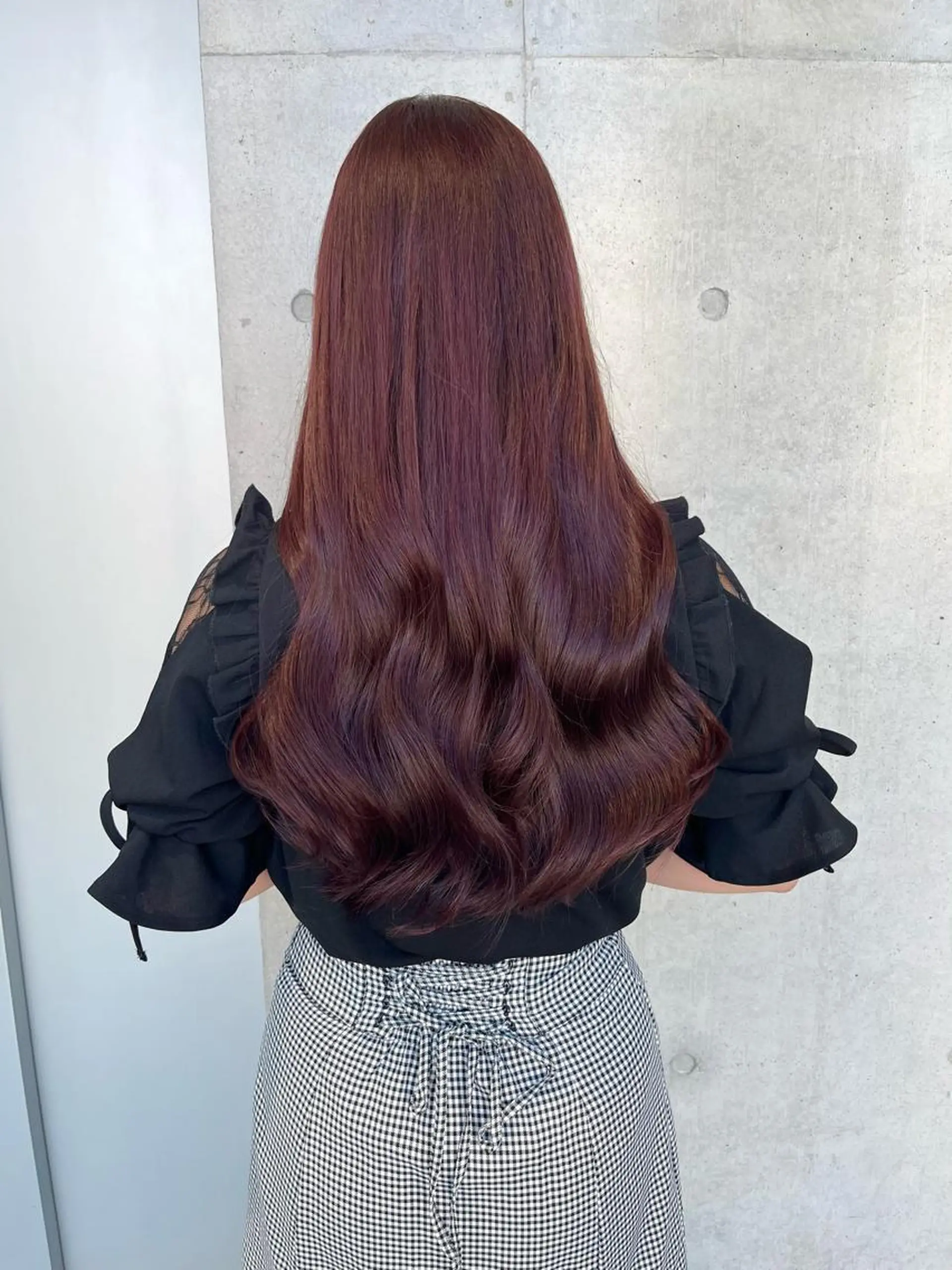 ロング カラー カット ヘアカラー トリートメント ヘッドスパ 透明感/オリーブ/ グレージュ/YUKAのヘアスタイル