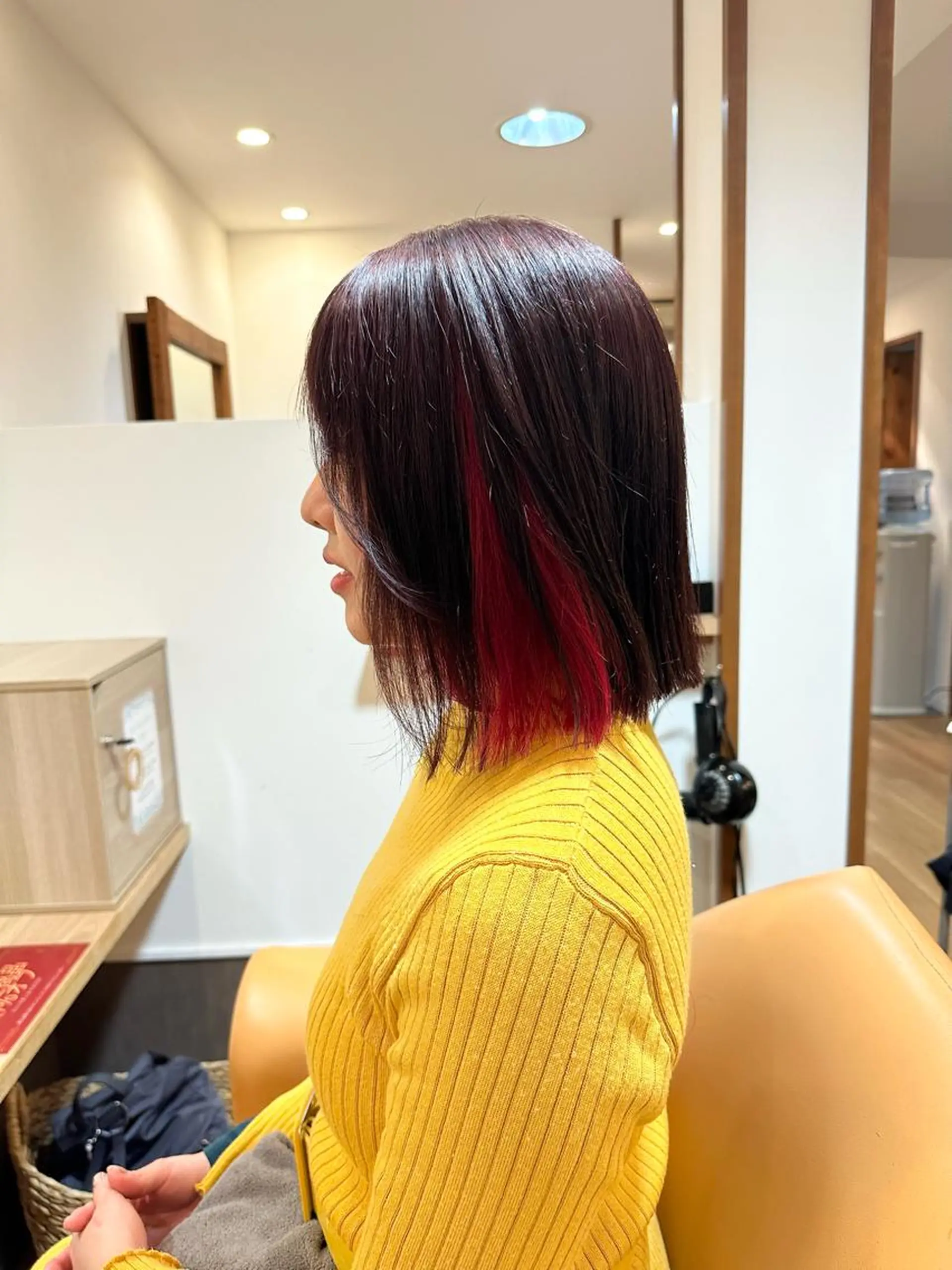 ミディアム カラー カット ヘアカラー 田中 泰正のヘアスタイル