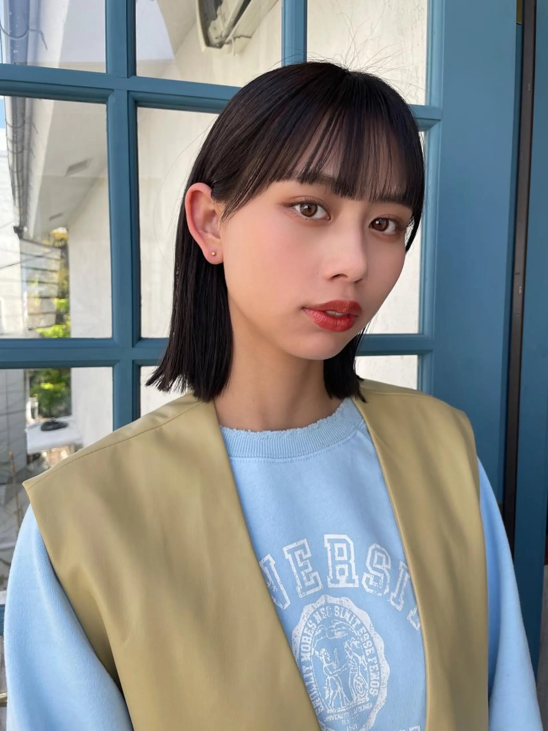 ショート カラー 顔周りカット 【オノザワリョウ】のヘアスタイル