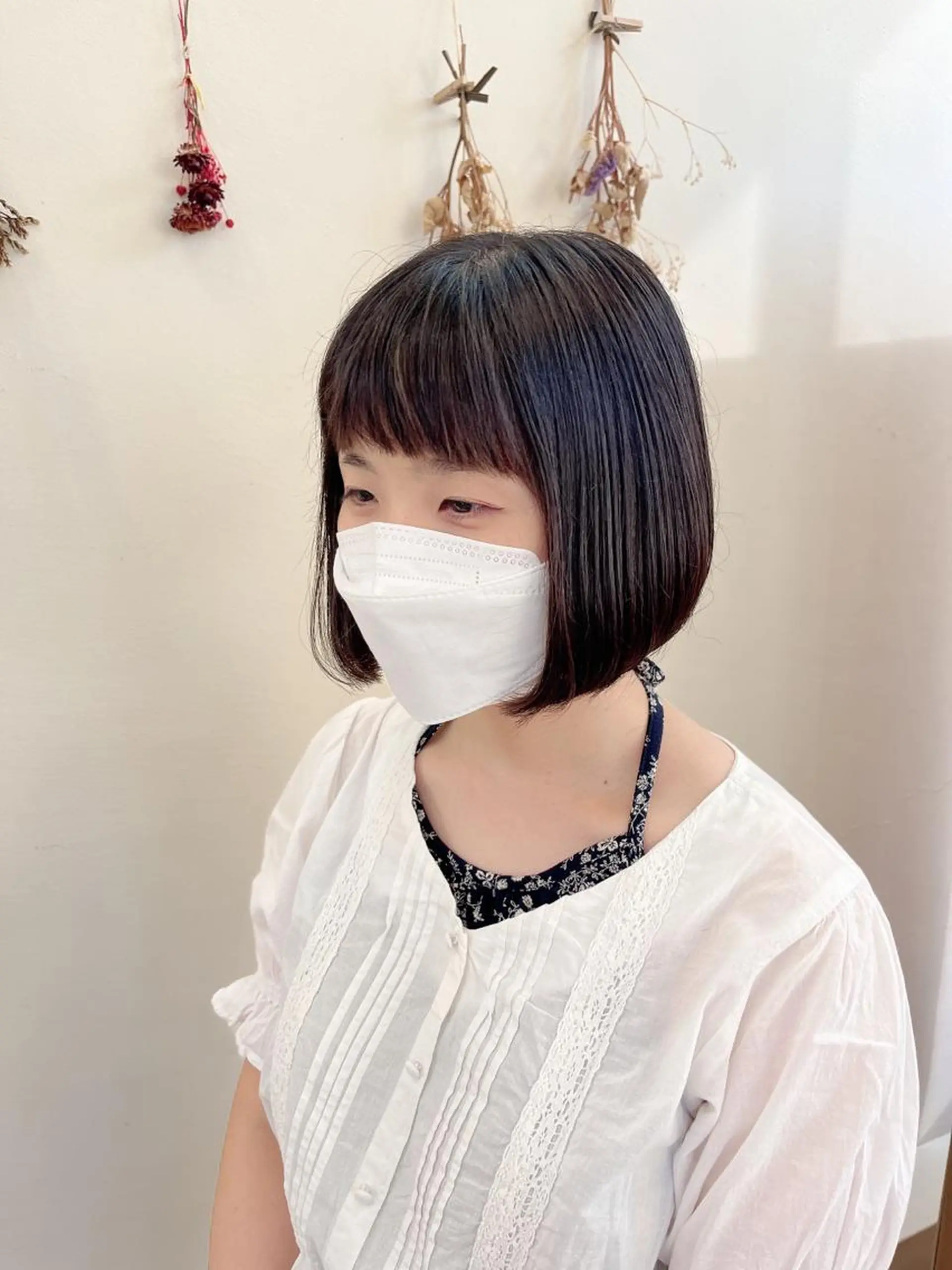 ミディアム カット マンツーマン 縮毛矯正/マユコのヘアスタイル