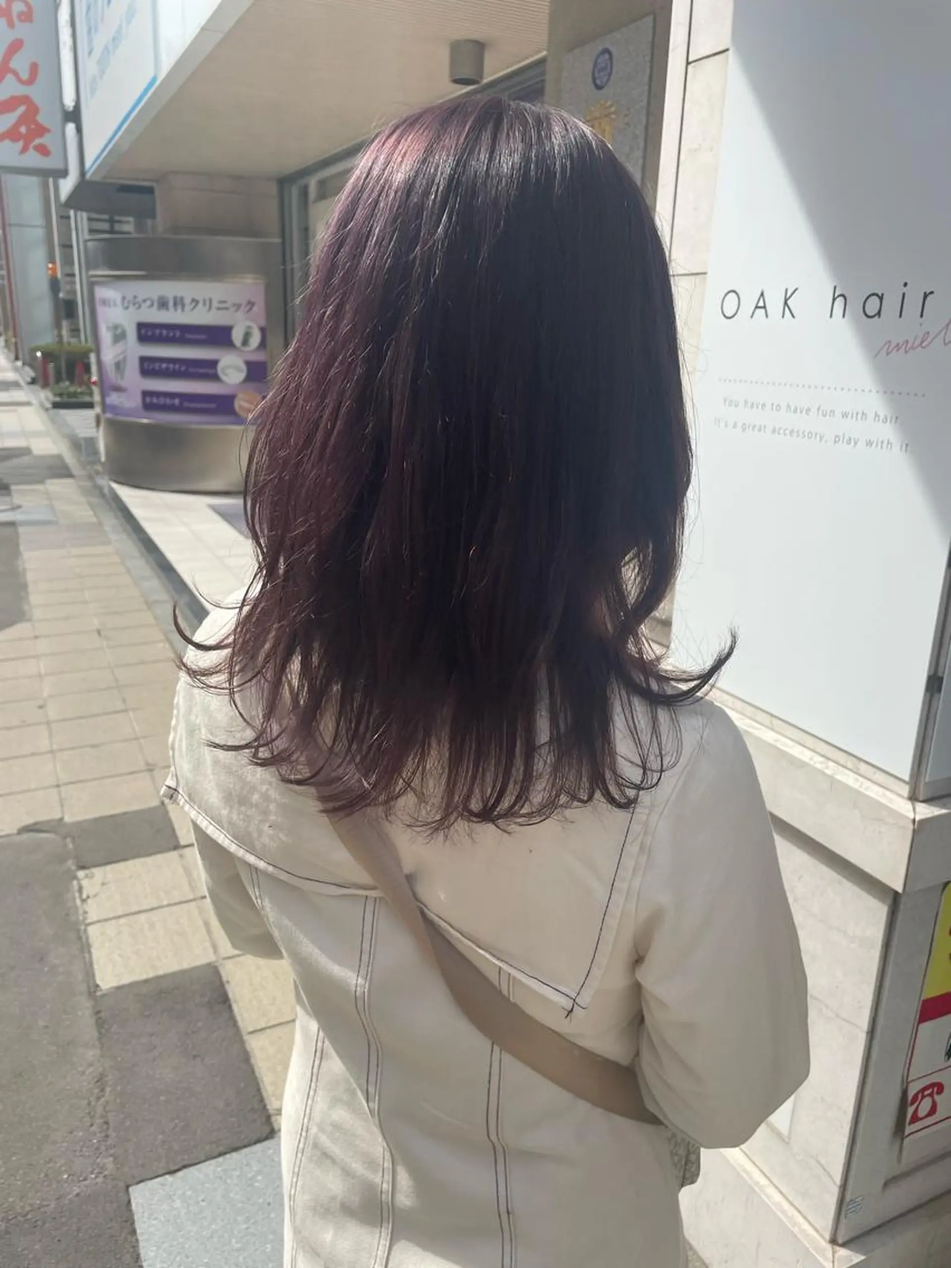 ミディアム rina／ベージュ ワンホン/韓国ヘアのヘアスタイル