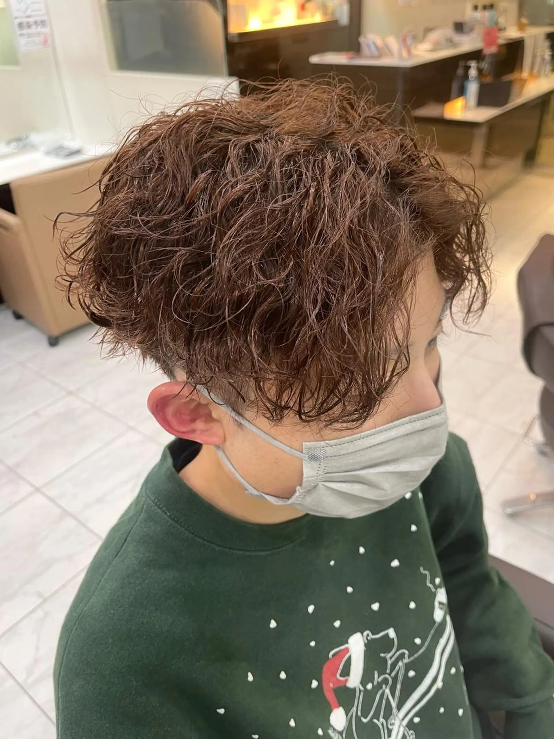 ショート パーマ メンズ メンズパーマ ツイストスパイラルパーマ 波巻きパーマ スパイラルパーマ カット パーマ トリートメント 🌻メンズカット 落合諒🌻のヘアスタイル