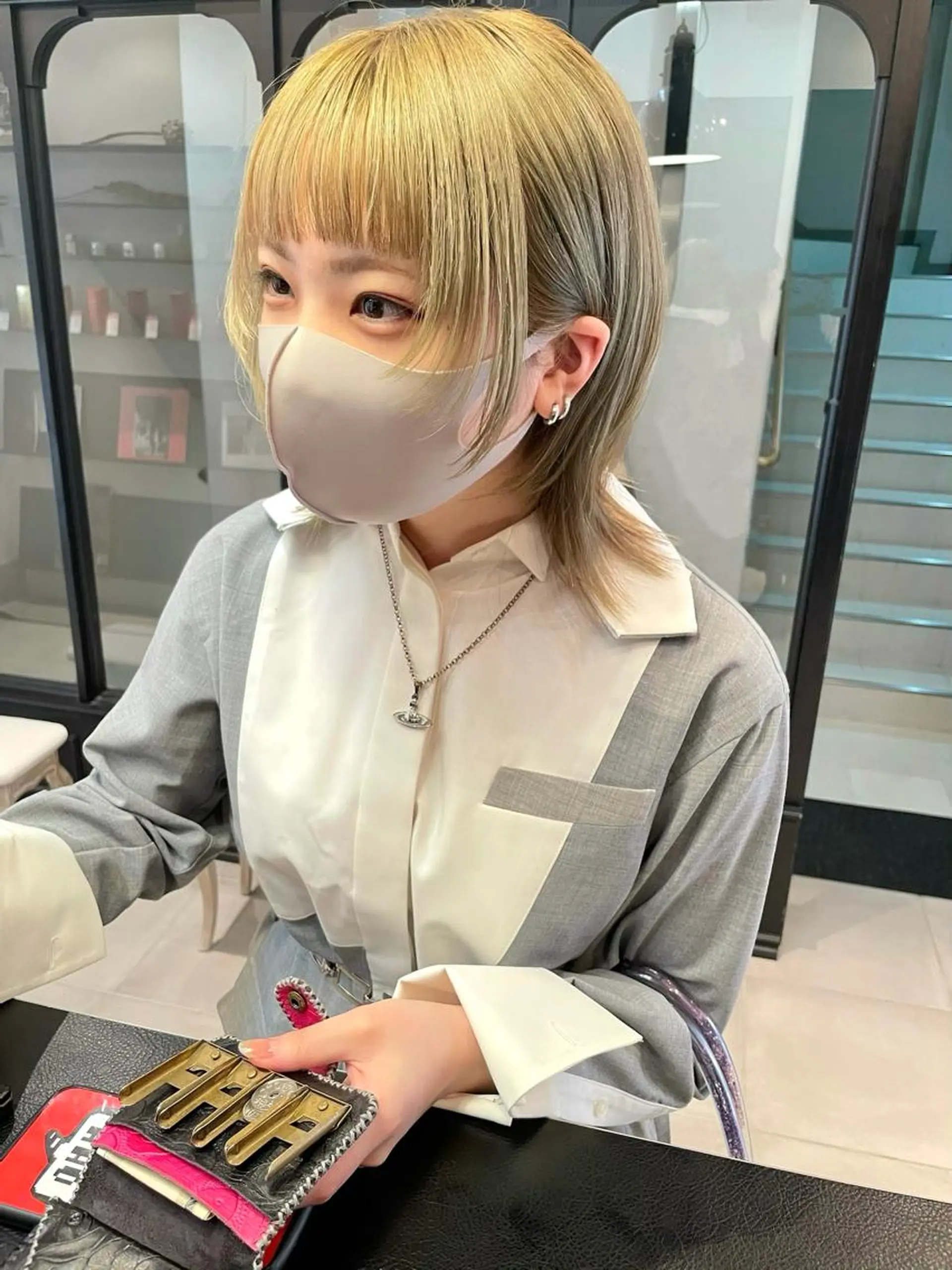 ミディアム ヘアカラー 中澤 美緒のヘアスタイル