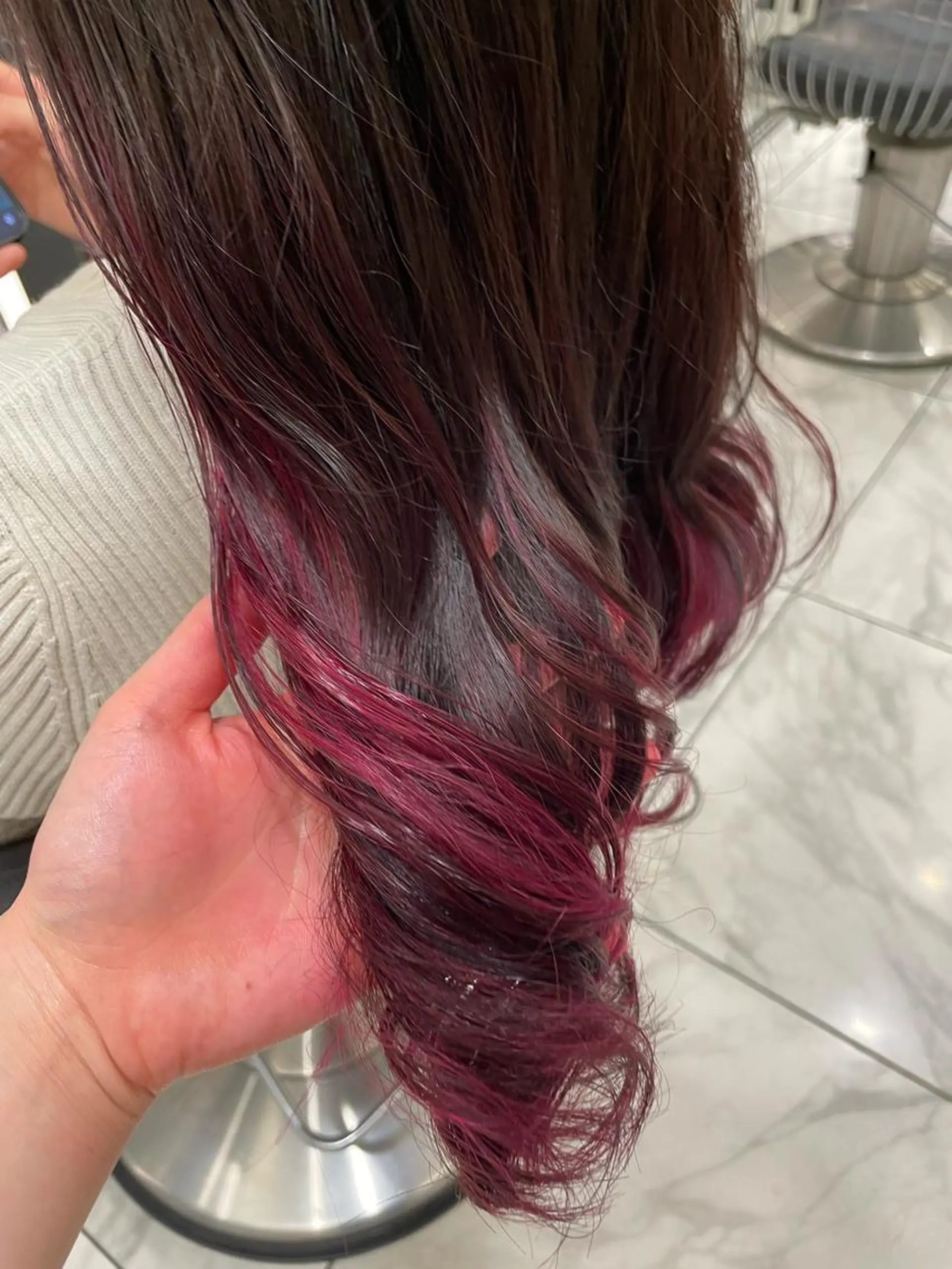 セミロング カラー ヘアカラー トリートメント ボブパーマ 🌷ヨシカワハナコのヘアスタイル