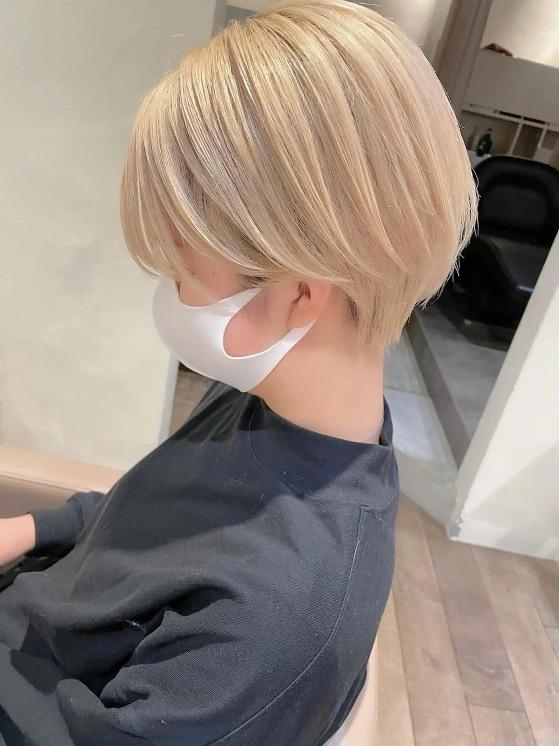 ショート ショート ボブ 梅田 木戸健人のヘアスタイル