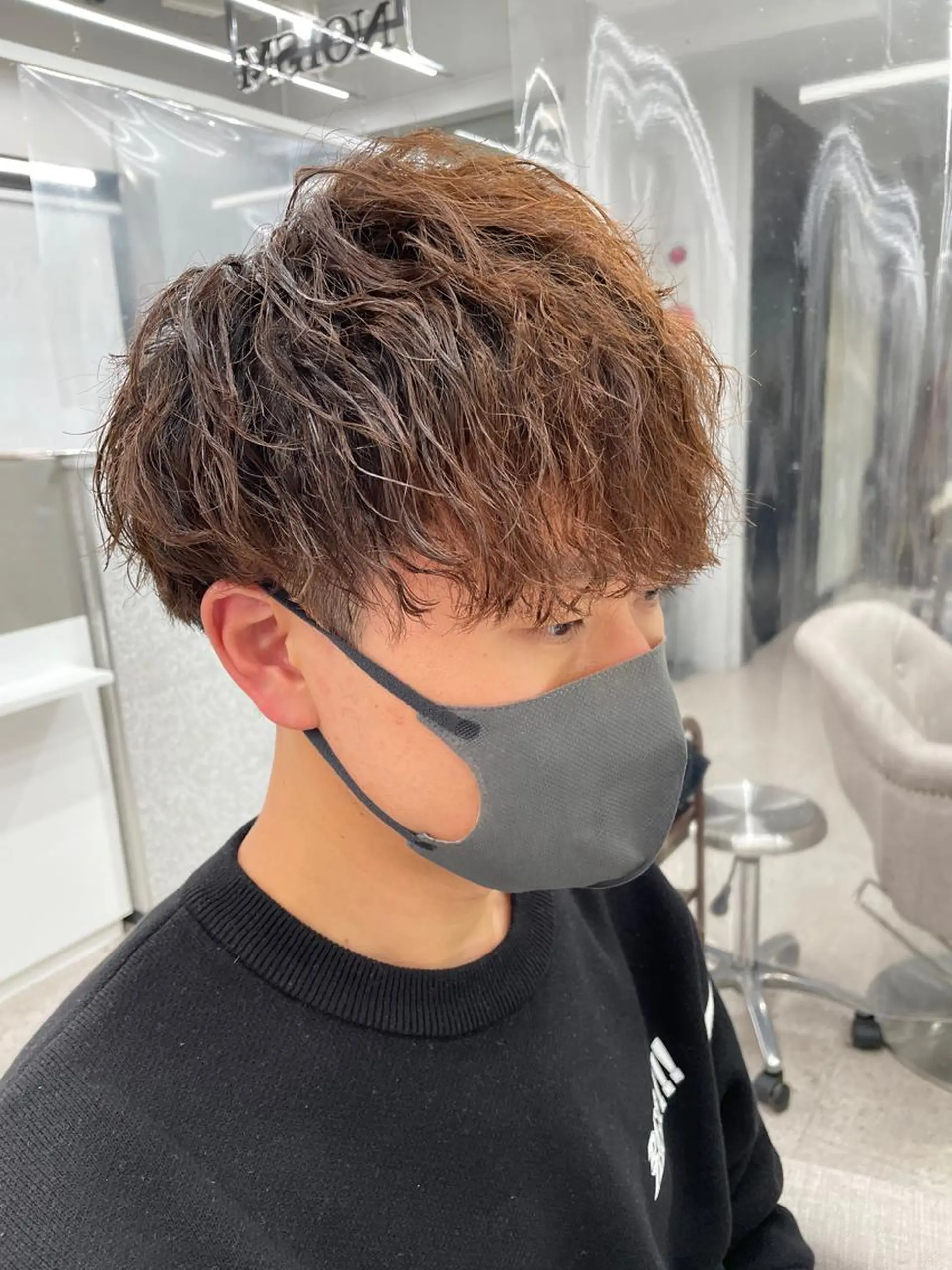 ショート パーマ メンズ メンズスタイリスト✨ 助川龍哉のヘアスタイル