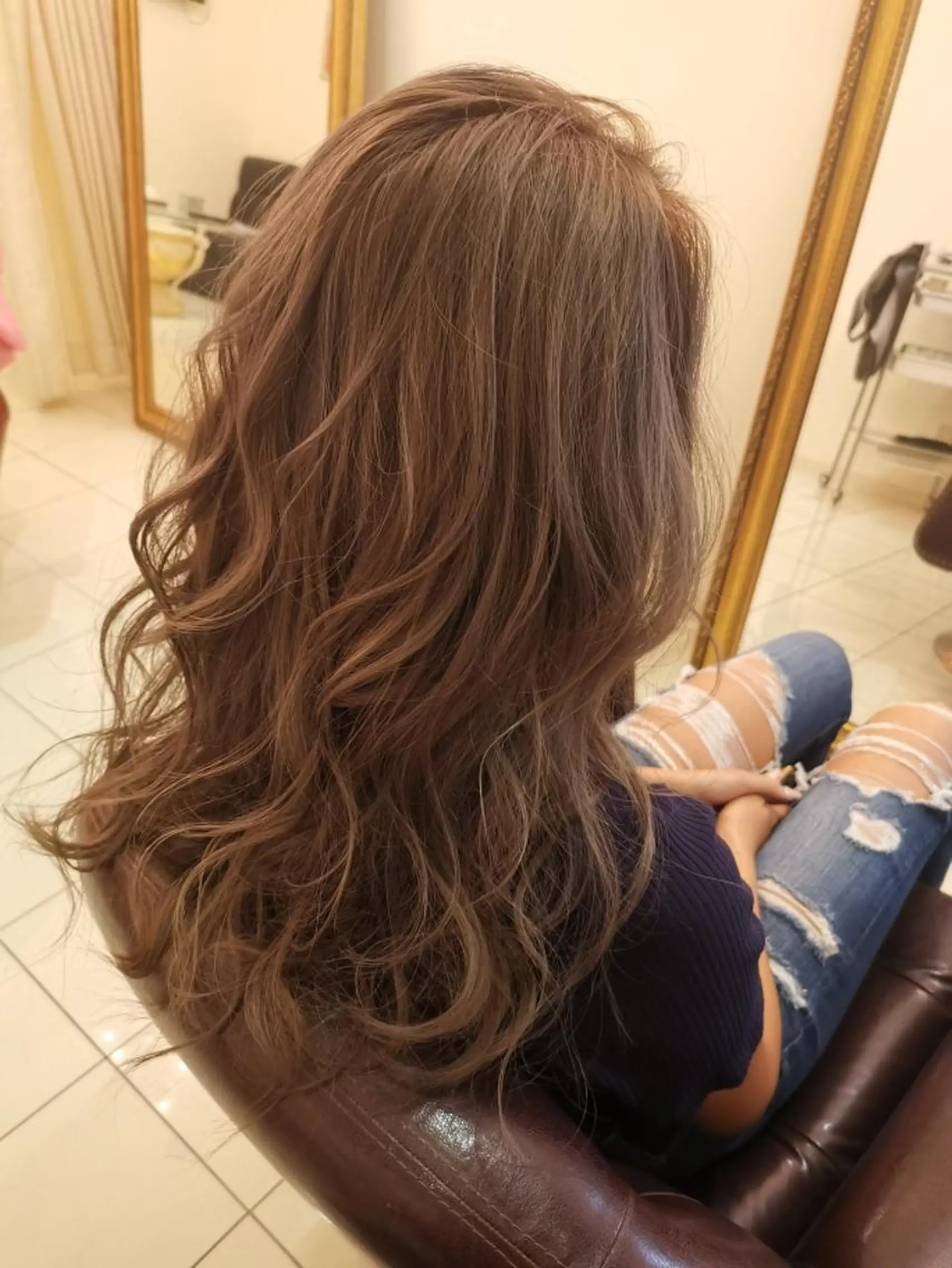 ロング カラー メンズ マッシュ メンズパーマ ダブルカラー イルミナカラー 髪質改善 東心斎橋☆豆柴 🐾倶楽部のヘアスタイル