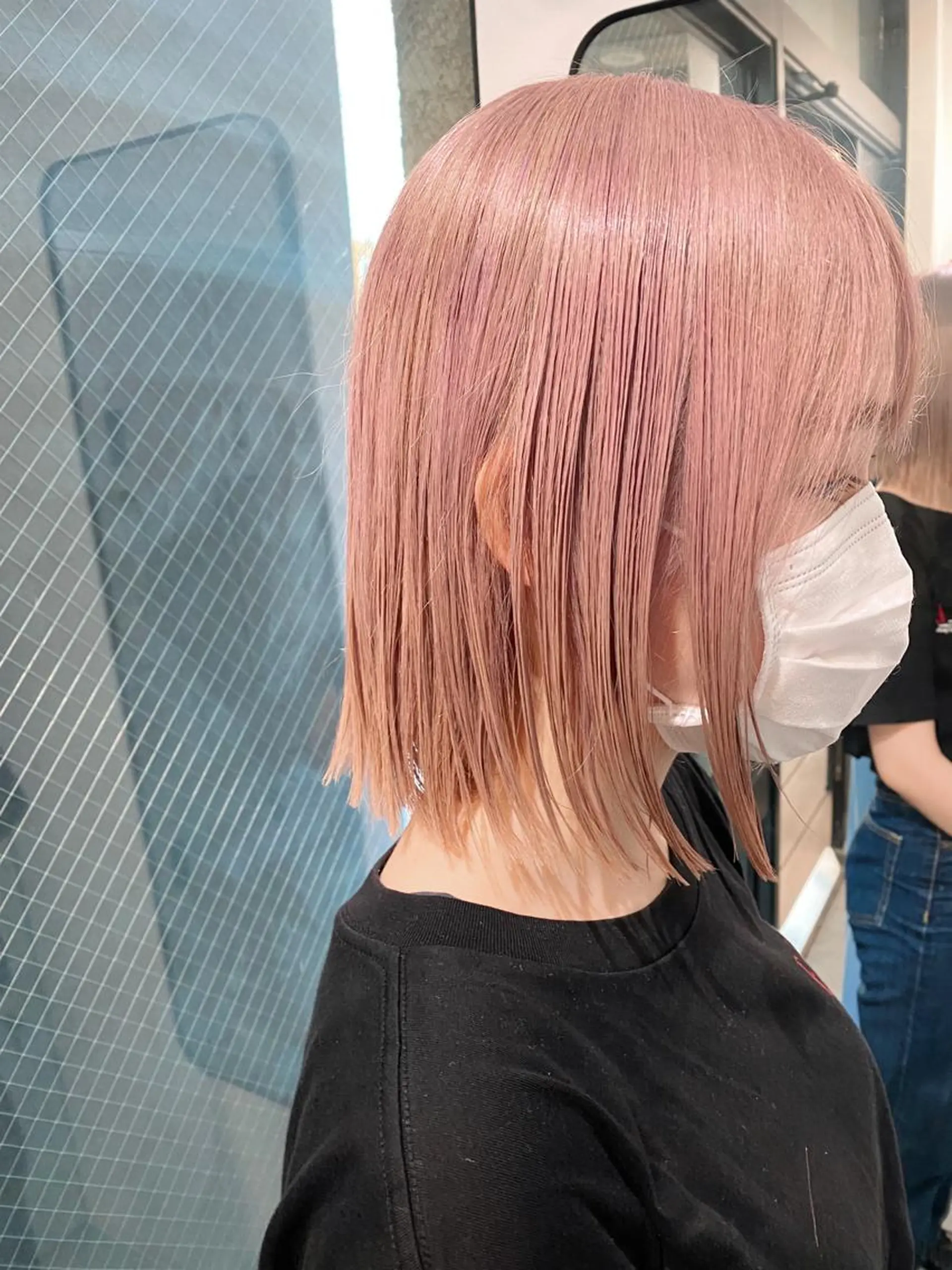 ミディアム カラー ピンクカラー ヨシモトリョウ 髪質改善/美髪のヘアスタイル