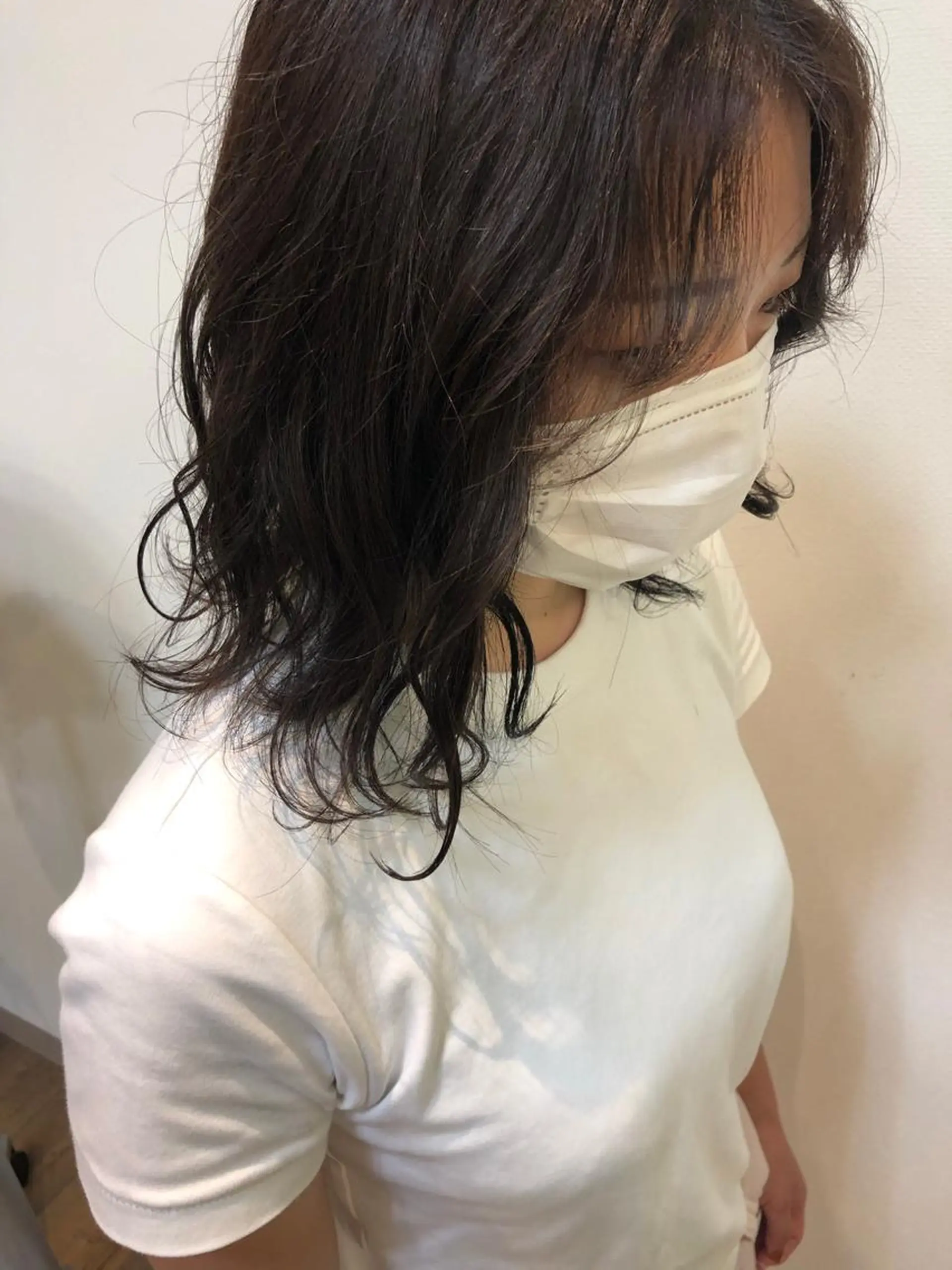 ミディアム カラー パーマ ヘアアレンジ ❣️倉敷❣️美髪 カラー能登一成のヘアスタイル