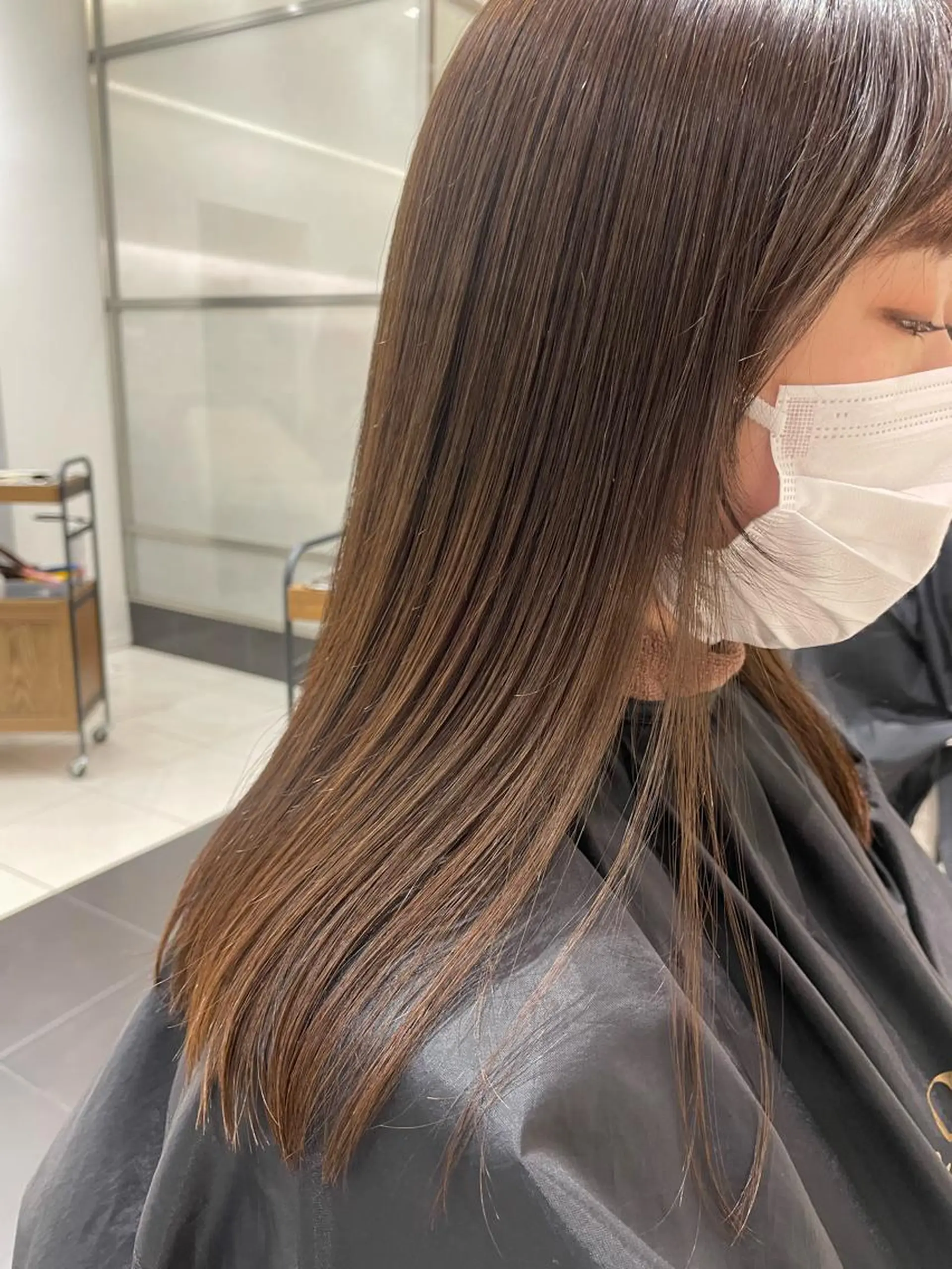 ロング パーマ ストレートパーマ BiBi    武田 あやのヘアスタイル