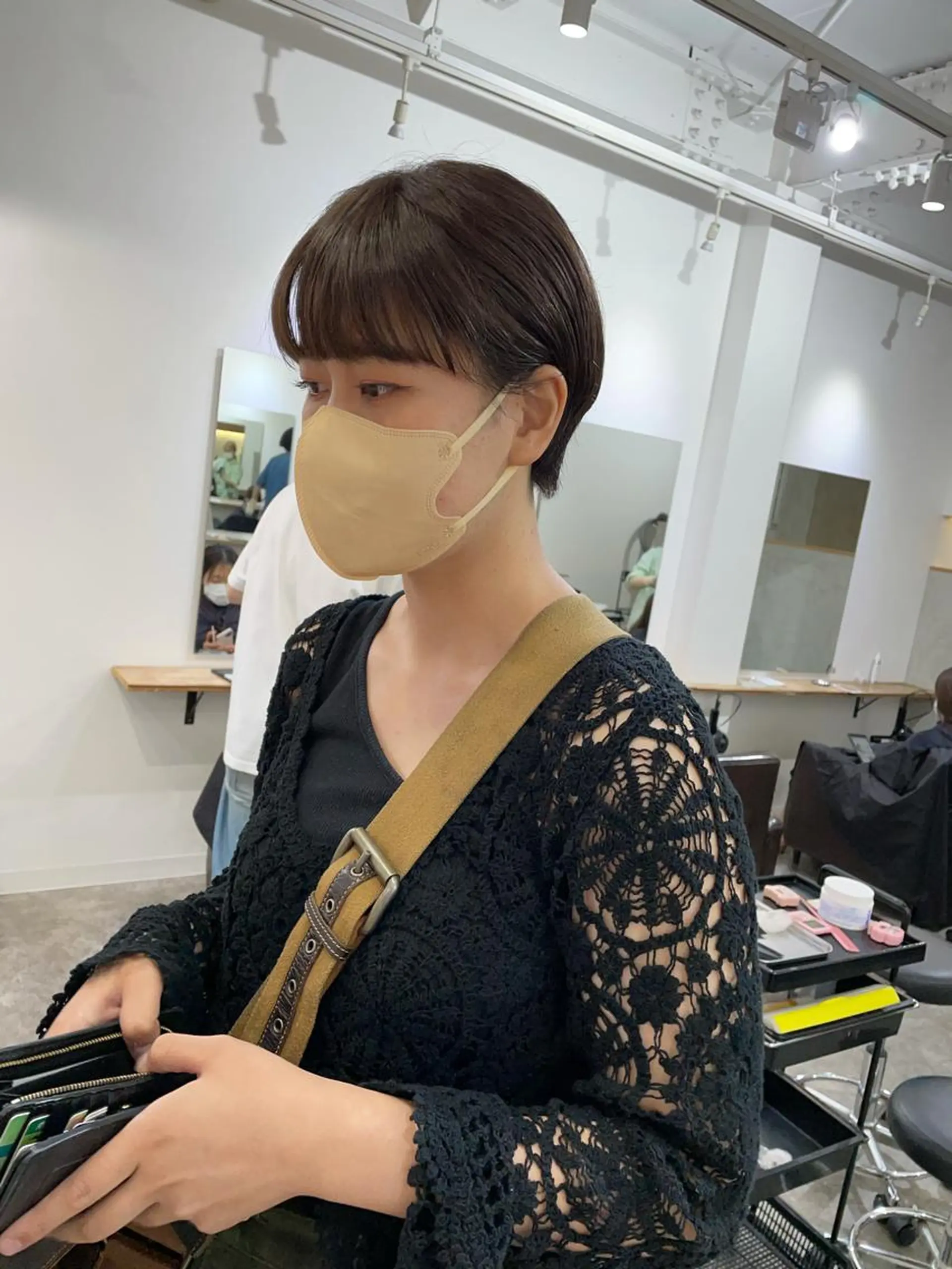 ショート カラー ショートヘア カット ヘアカラー トリートメント パーマ/透明感カラー /ボブ/吉田一生のヘアスタイル