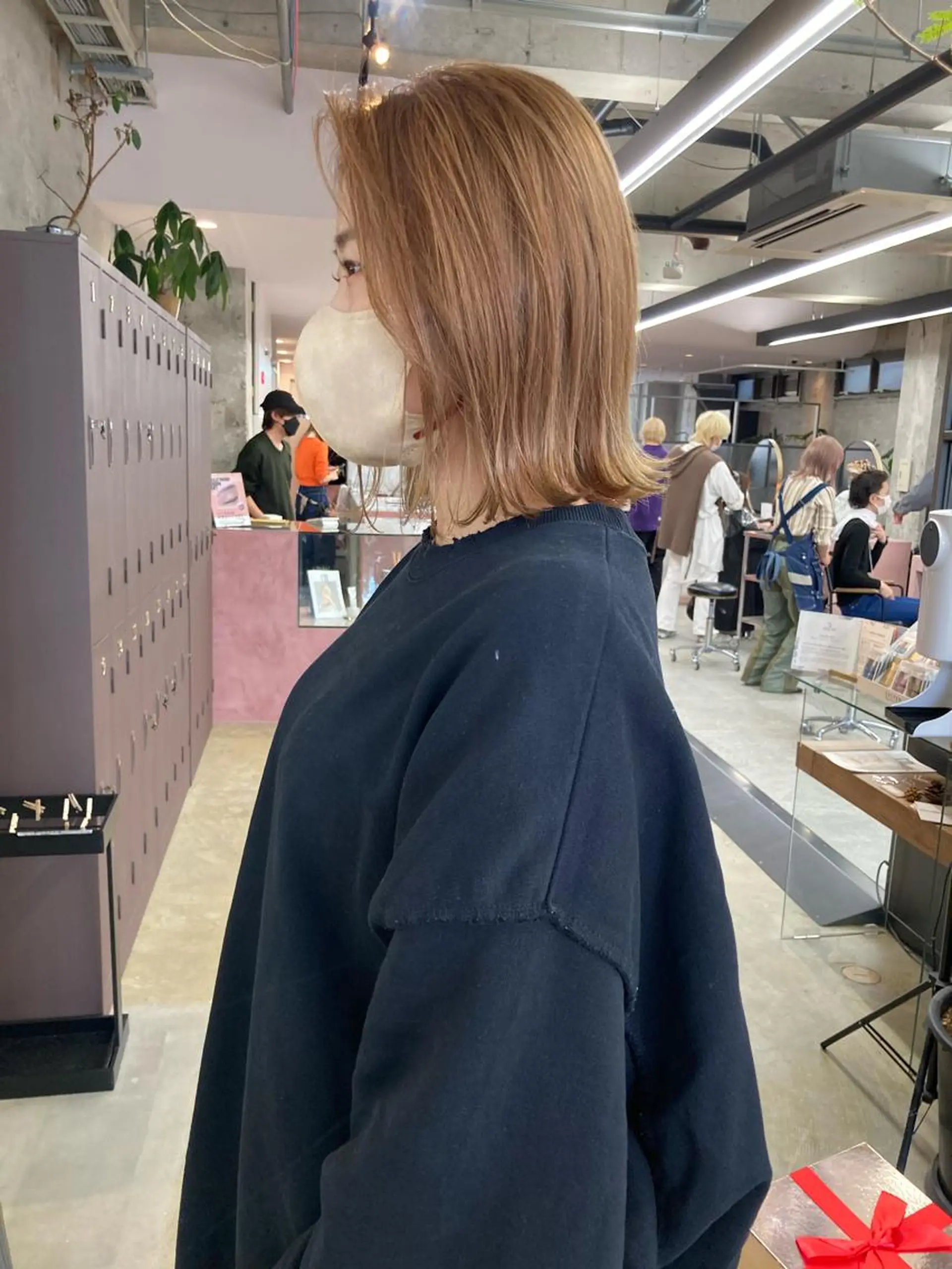 ミディアム カラー ベージュカラー カット ヘアカラー トリートメント 小木曽智美 /ボブ/ショートのヘアスタイル