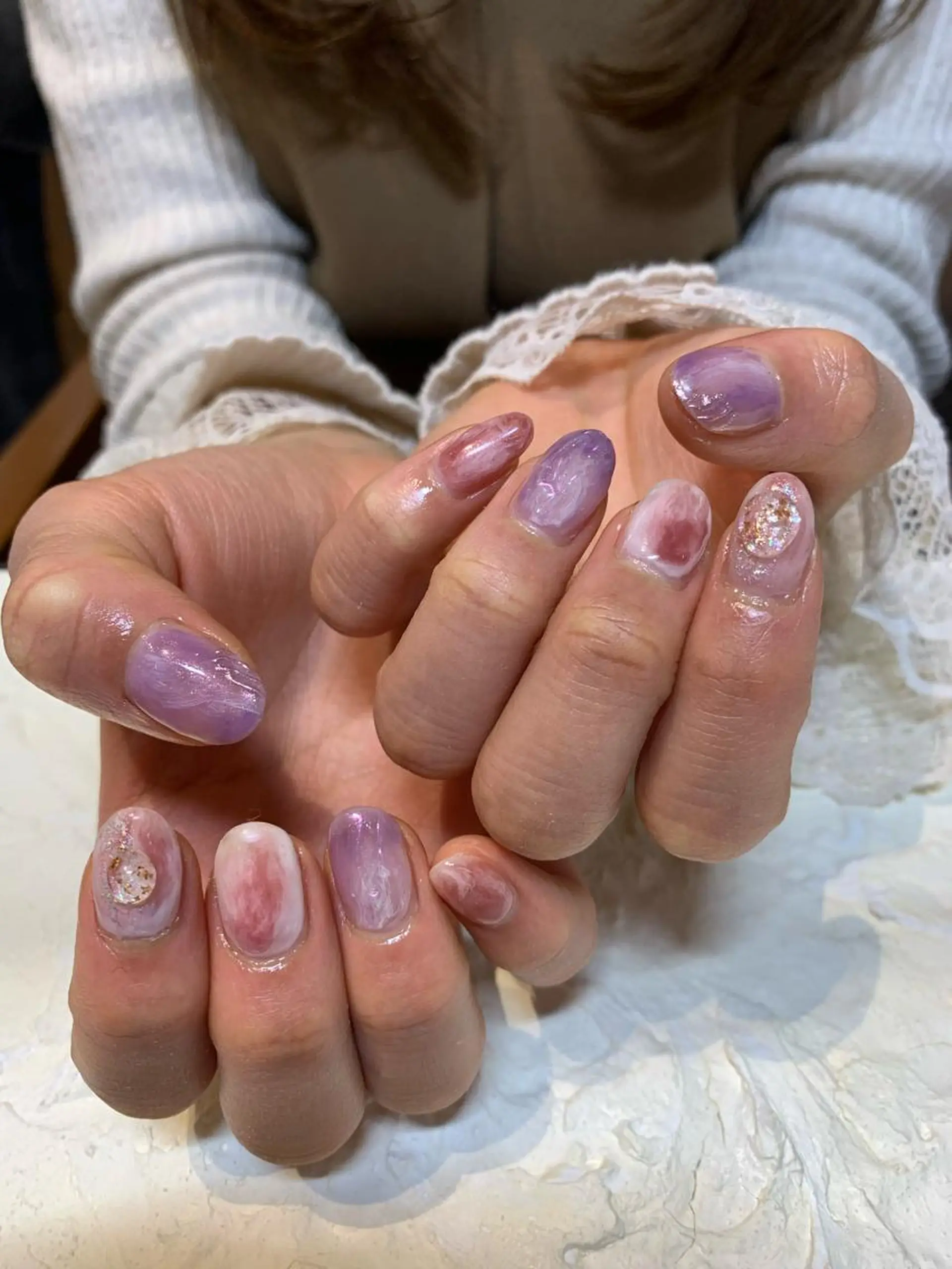 ネイル ニュアンスネイル マキノ ユイのネイルデザイン