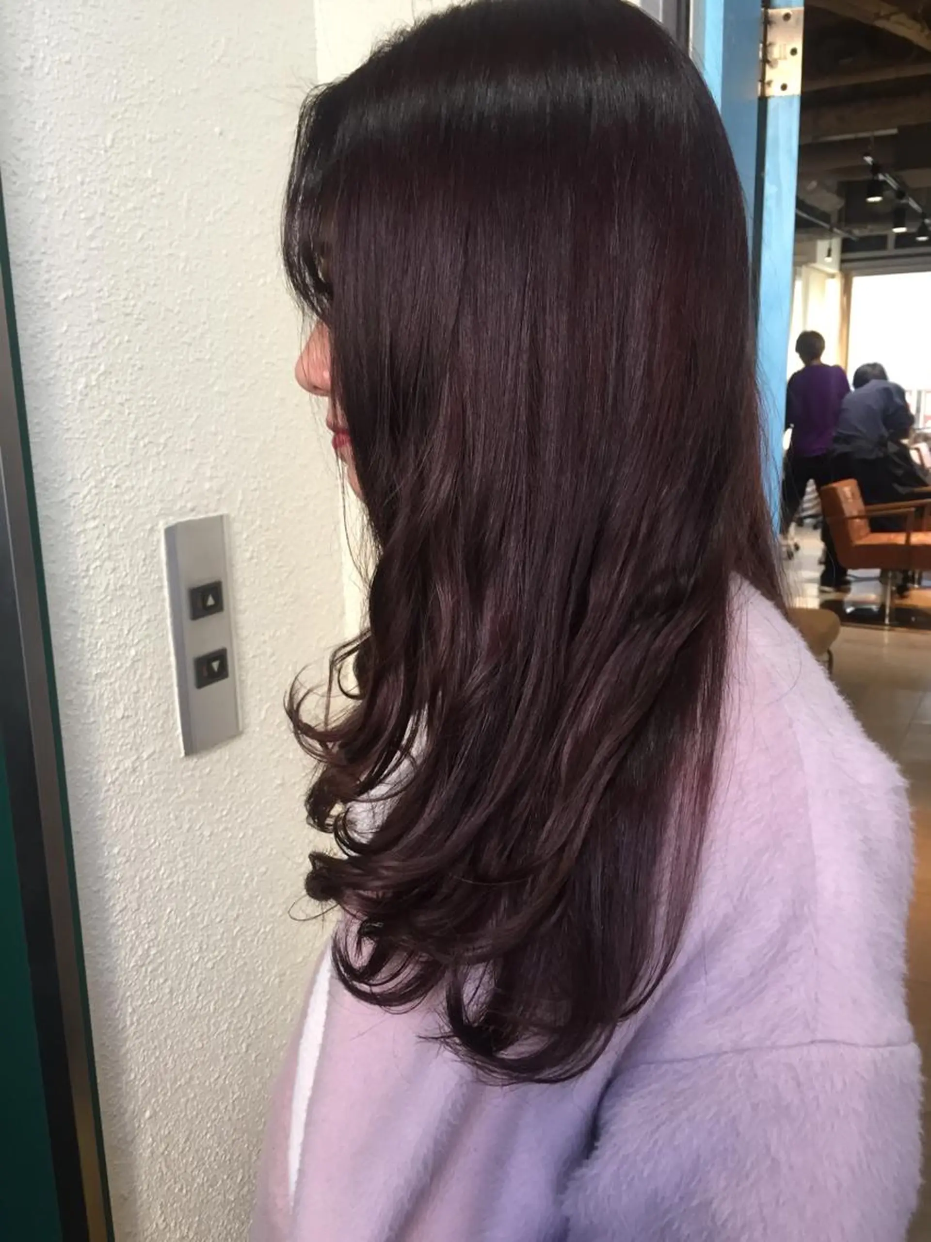 セミロング カラー パーマ 💘透明感カラー💘 沖本 将宏のヘアスタイル