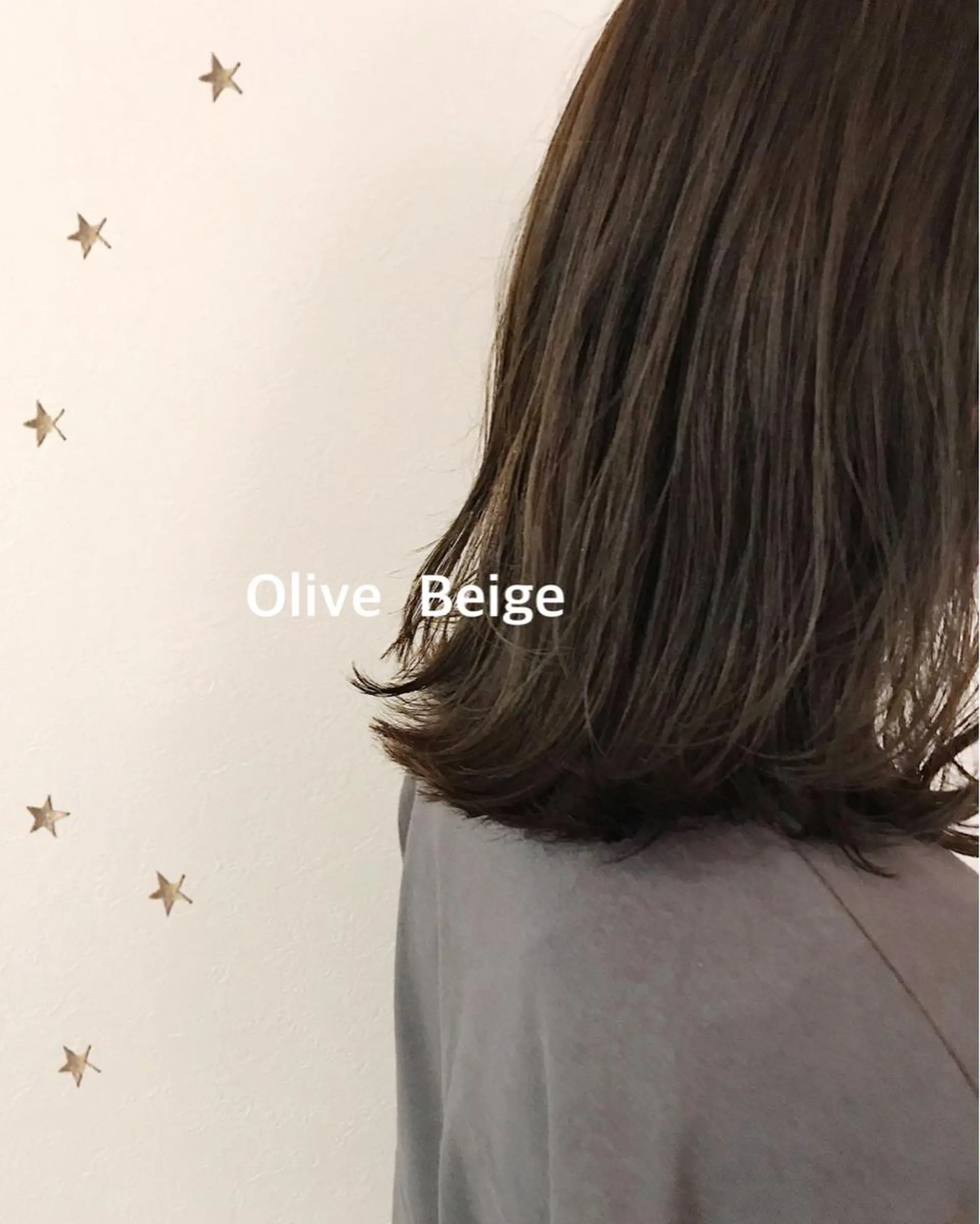 ミディアム カラー カット ヘアカラー 市川 千夏のヘアスタイル