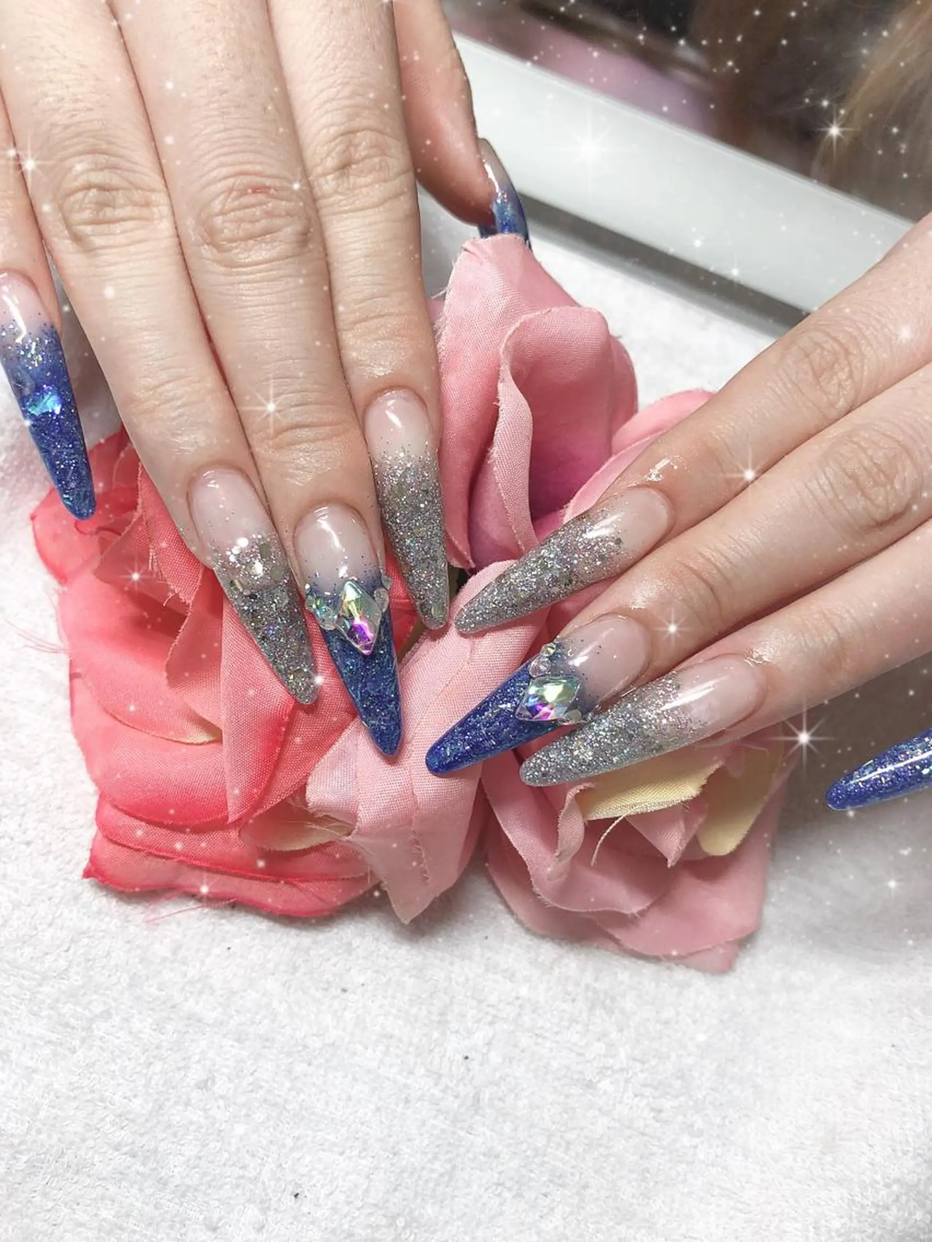 ロング ネイル ハンドネイル 《LB》ラブリエ Nail&eyeのマツエク・マツパデザイン