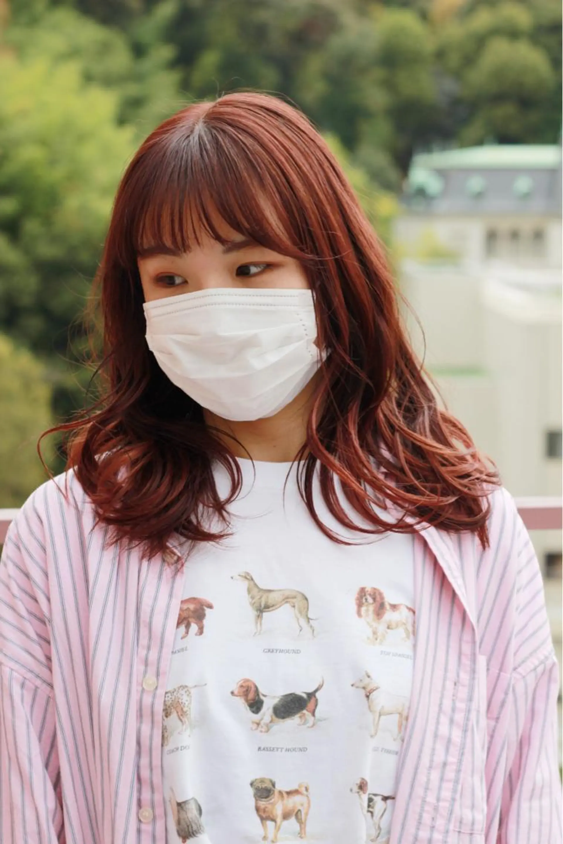 セミロング カラー ピンクカラー ピンクパープル パープルカラー カット ヘアカラー Viage （ビアージュ）のヘアスタイル