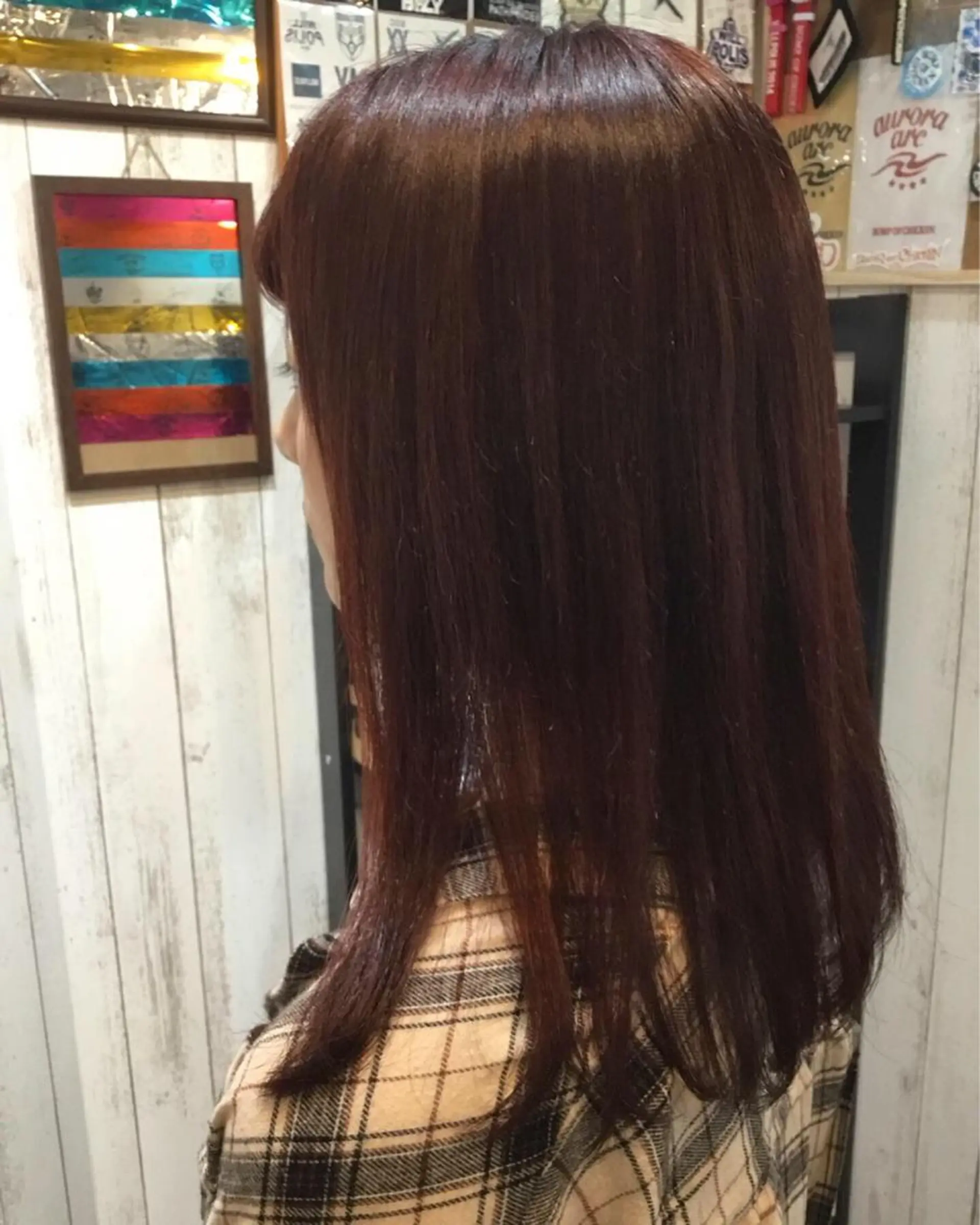 セミロング カラー embrace エンブレイスのヘアスタイル