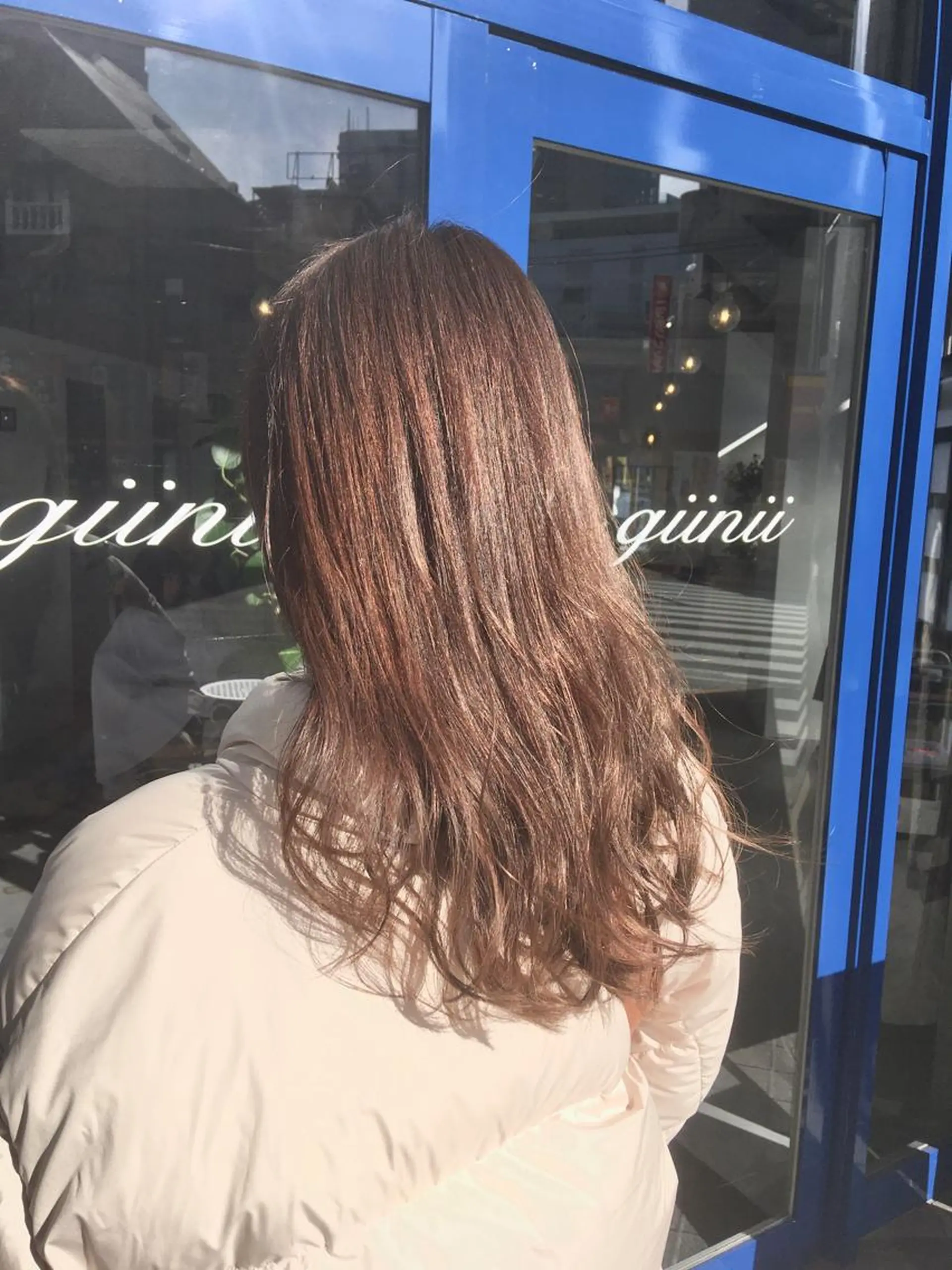 セミロング カラー ヘアアレンジ giinii所属・横浜縮毛矯正 ☆渋谷良太のヘアスタイル