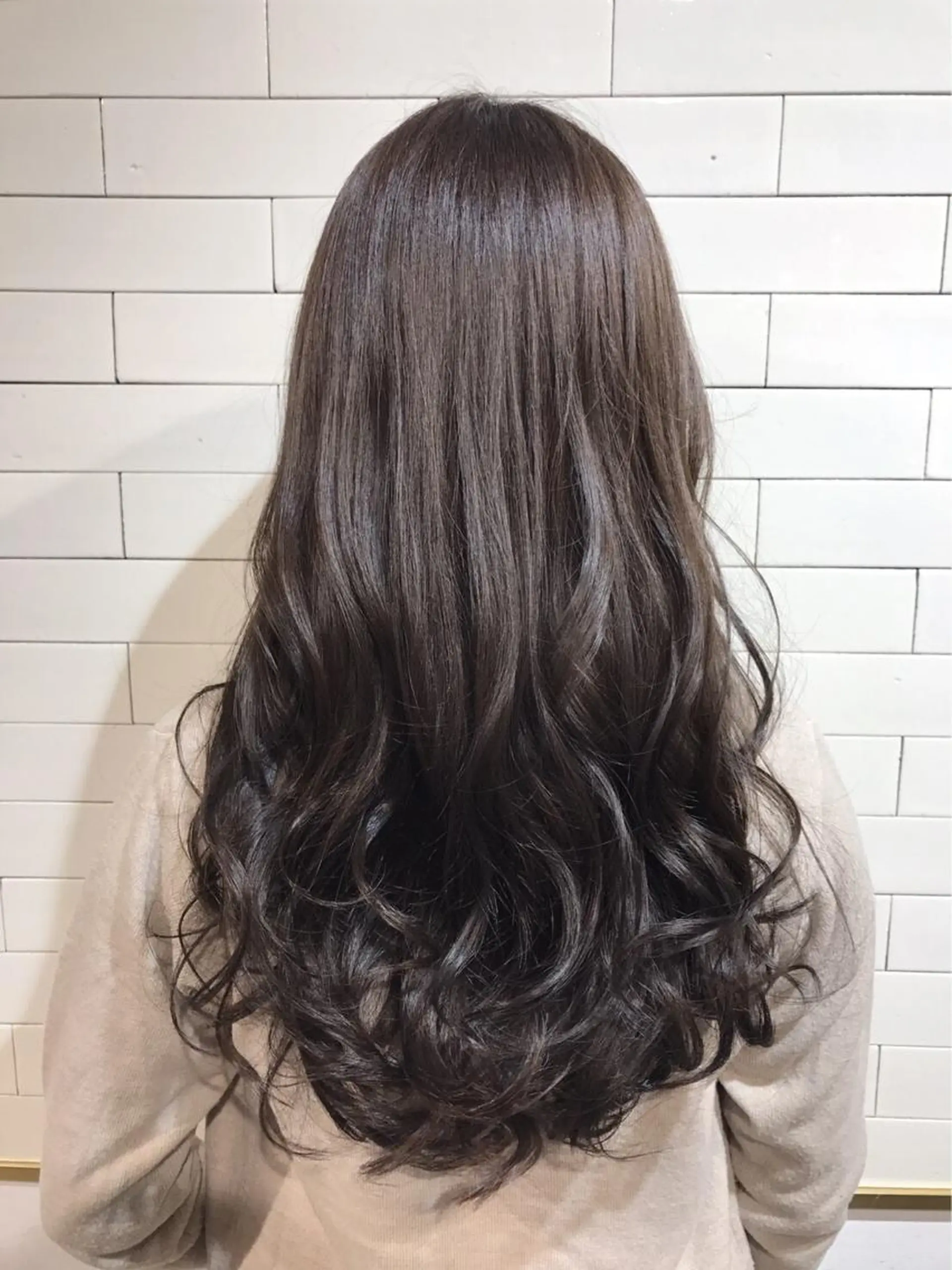 ロング カラー カット パーマ 縮毛矯正 土谷 敦郎のヘアスタイル