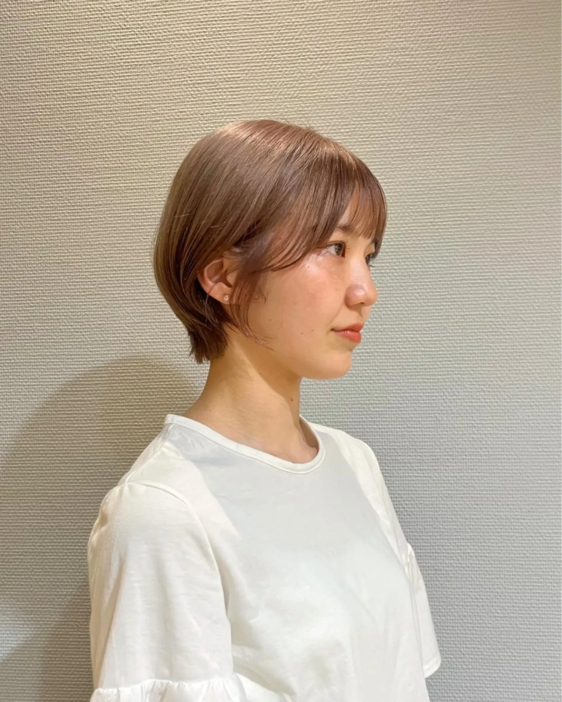 ショート 丸みショート ショートヘア かわい りほのヘアスタイル