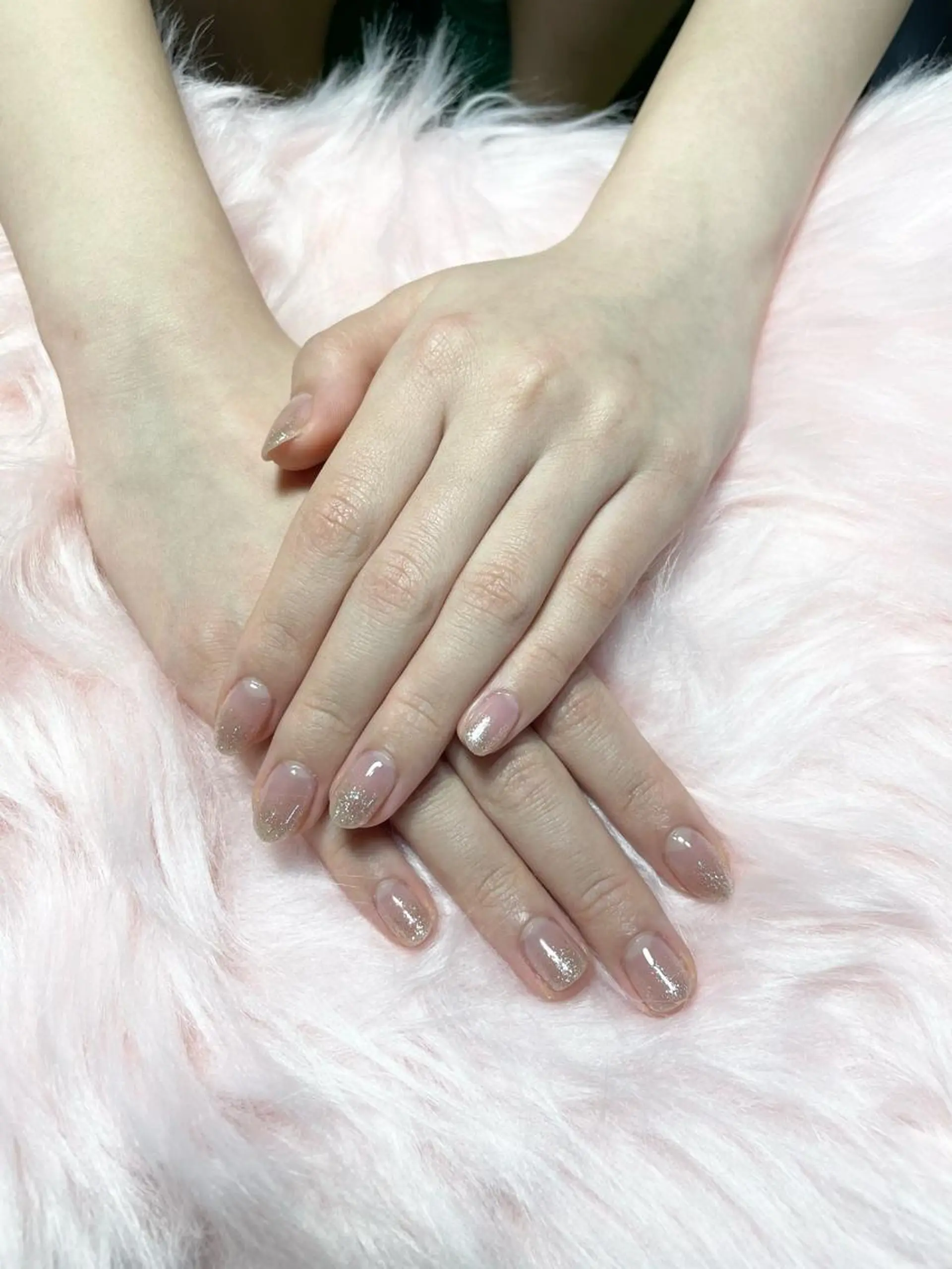 ネイル ラメ(グリッター) ラメグラデーション えみ HaniOhanaのネイルデザイン