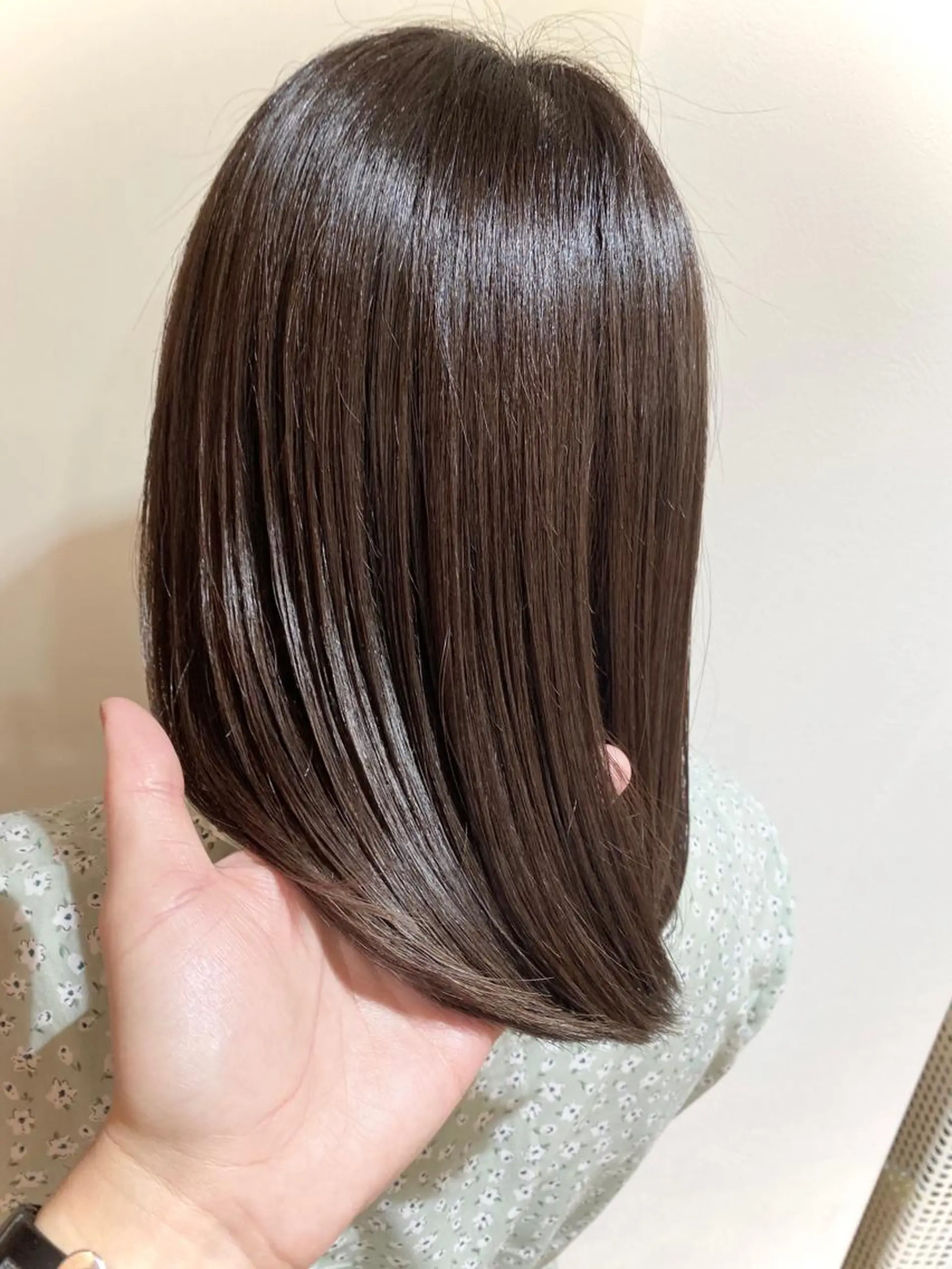 ミディアム カラー 髪質改善 トリートメント 酸熱トリートメント トリートメント Kazu .Kのヘアスタイル