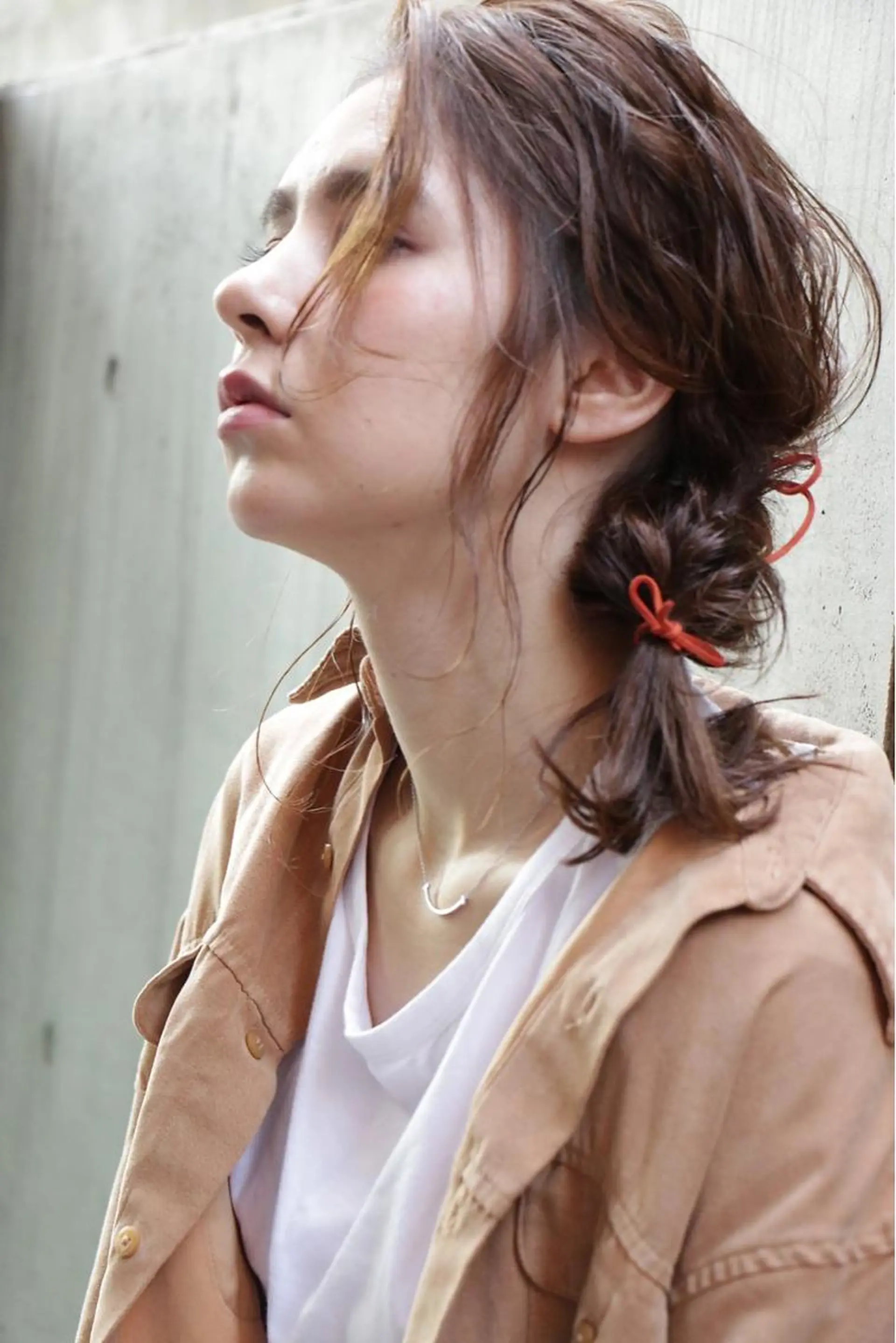 ミディアム カット ヘアカラー トリートメント 一ノ瀬 暁のヘアスタイル